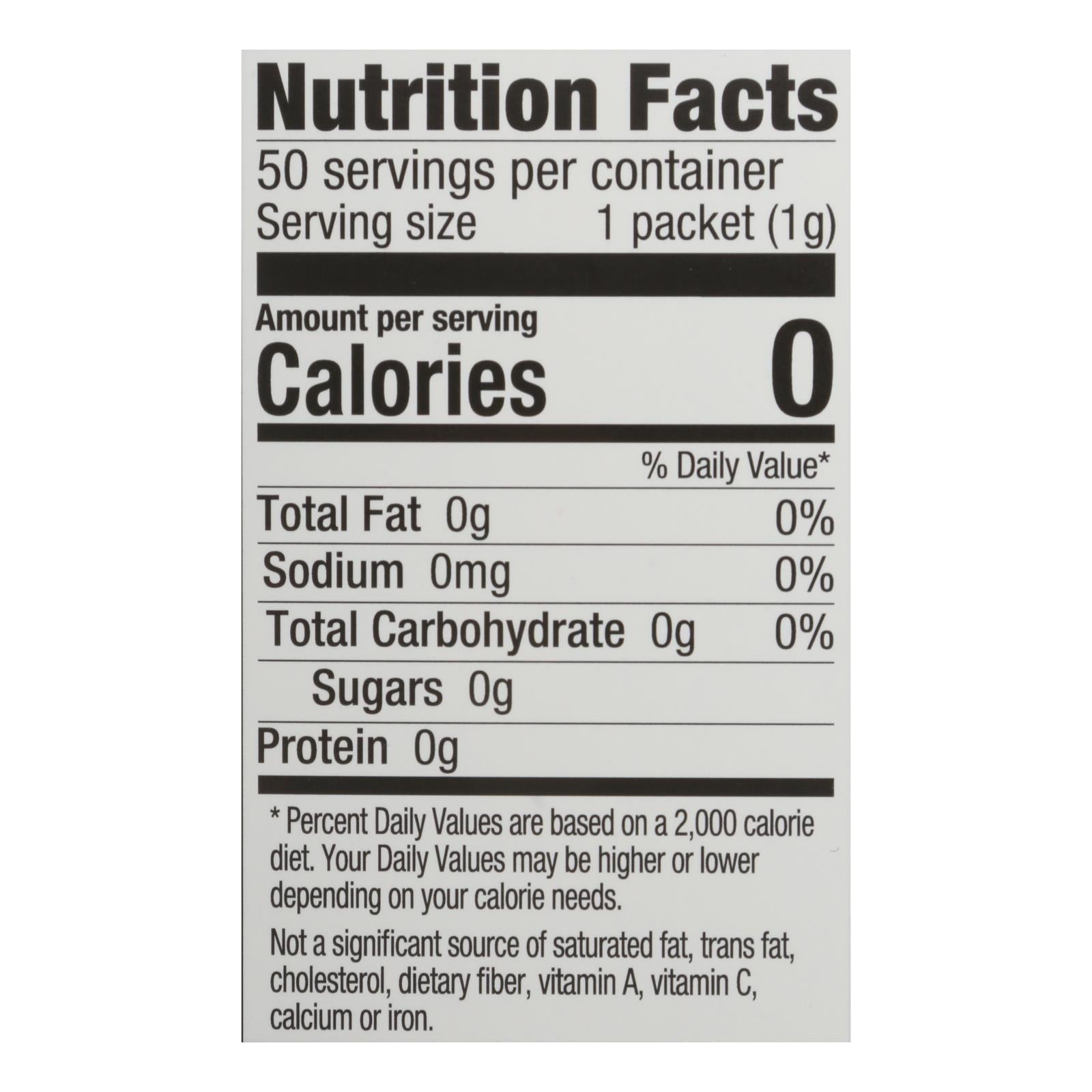 Stevita - Stevia Og2 Original - CS of 6-50 PKT