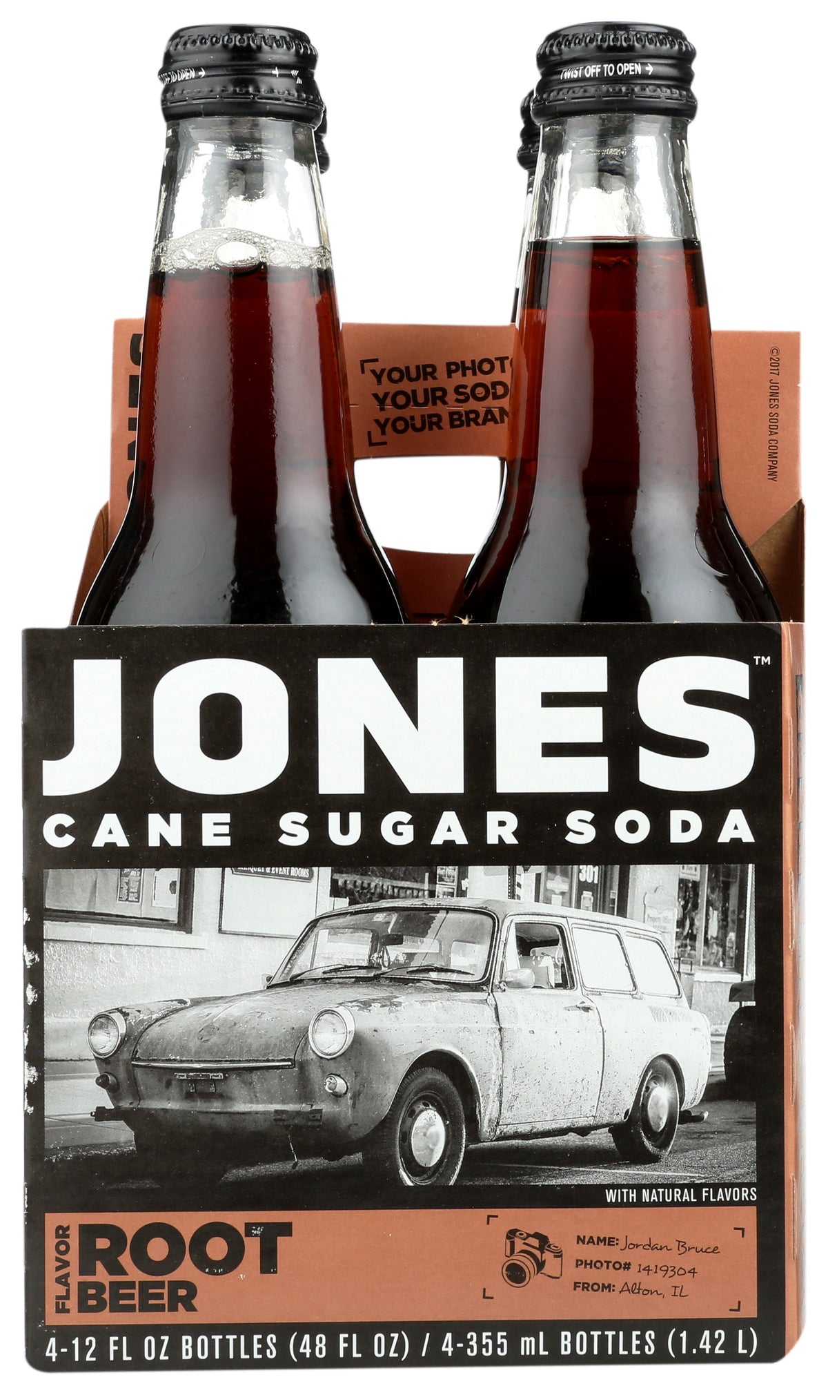 JONES SODA 4PK ROOT BEER - Case of 6