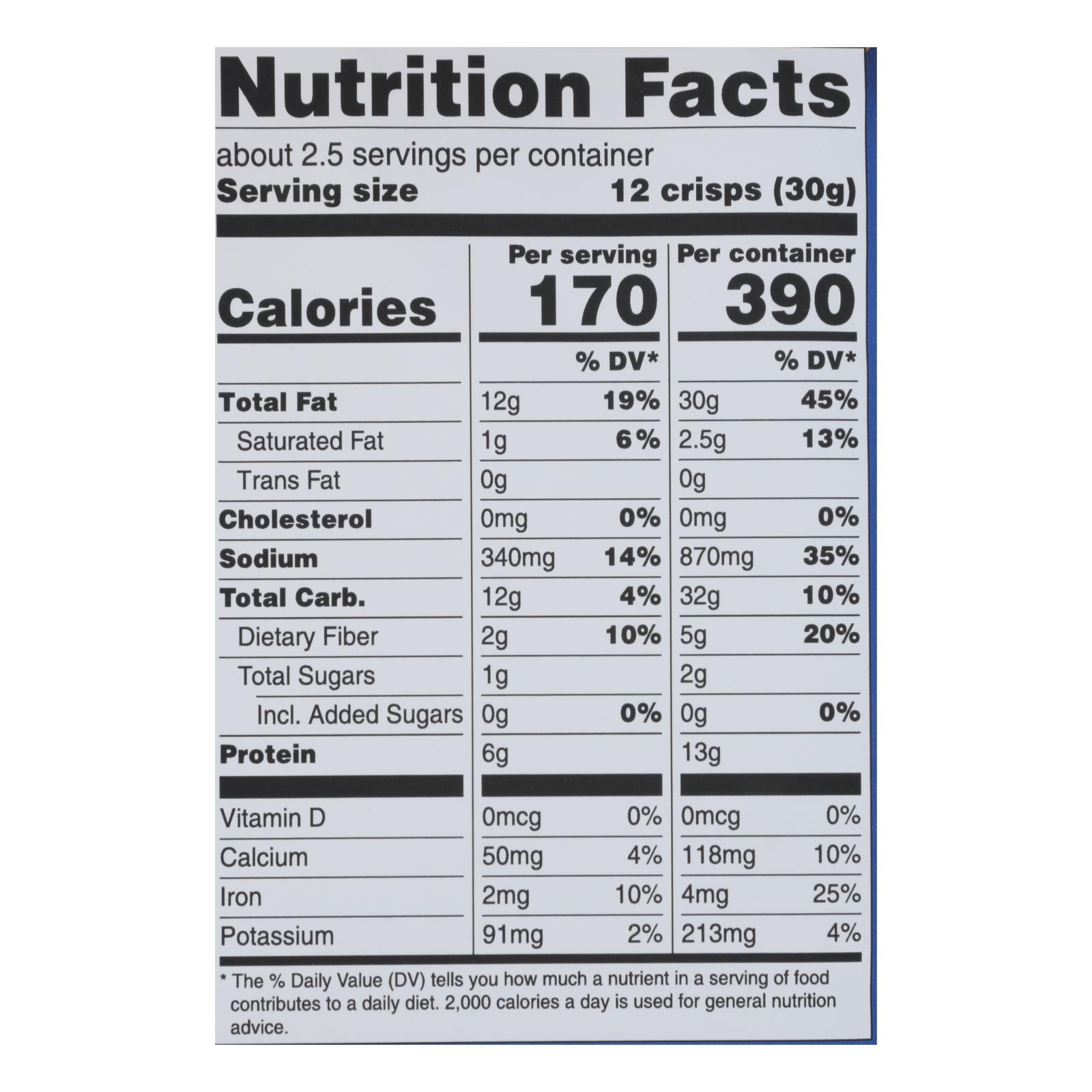 Hippie Snacks - Almond Crisp Sea Salt - CS of 8-2.5 OZ