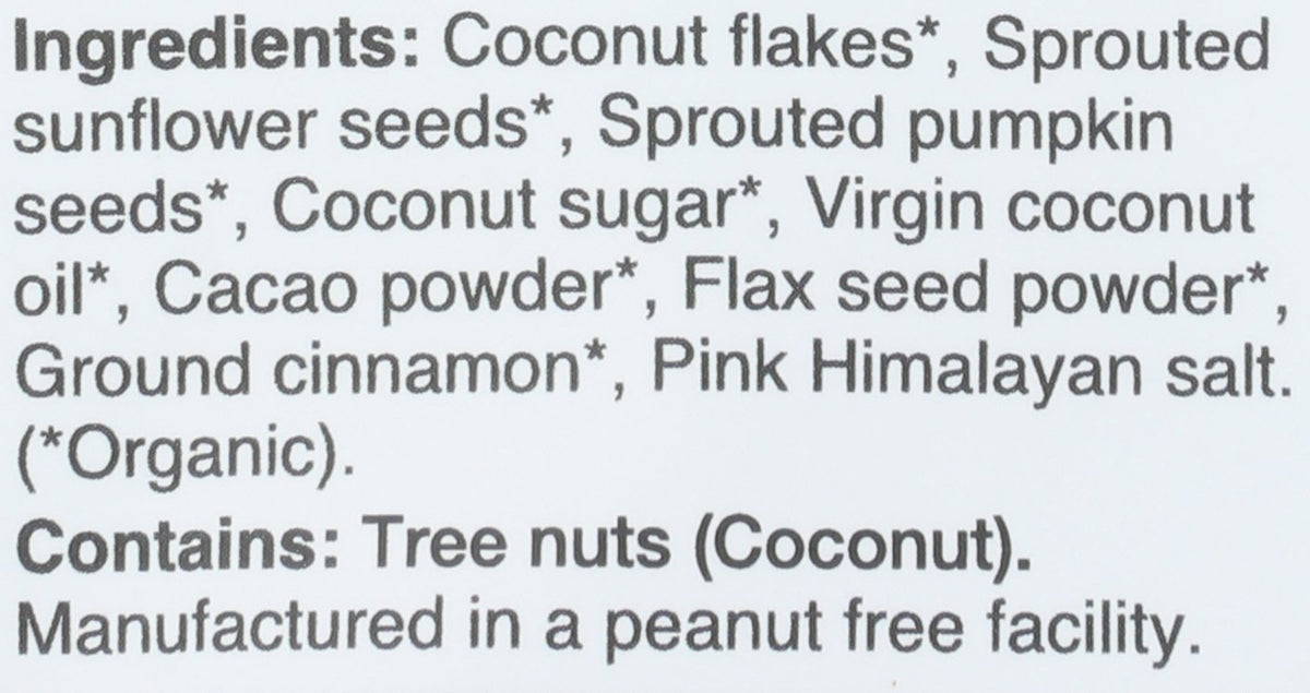 RAWCOLOGY GRANOLA CHOC CACAO ORG - Case of 6