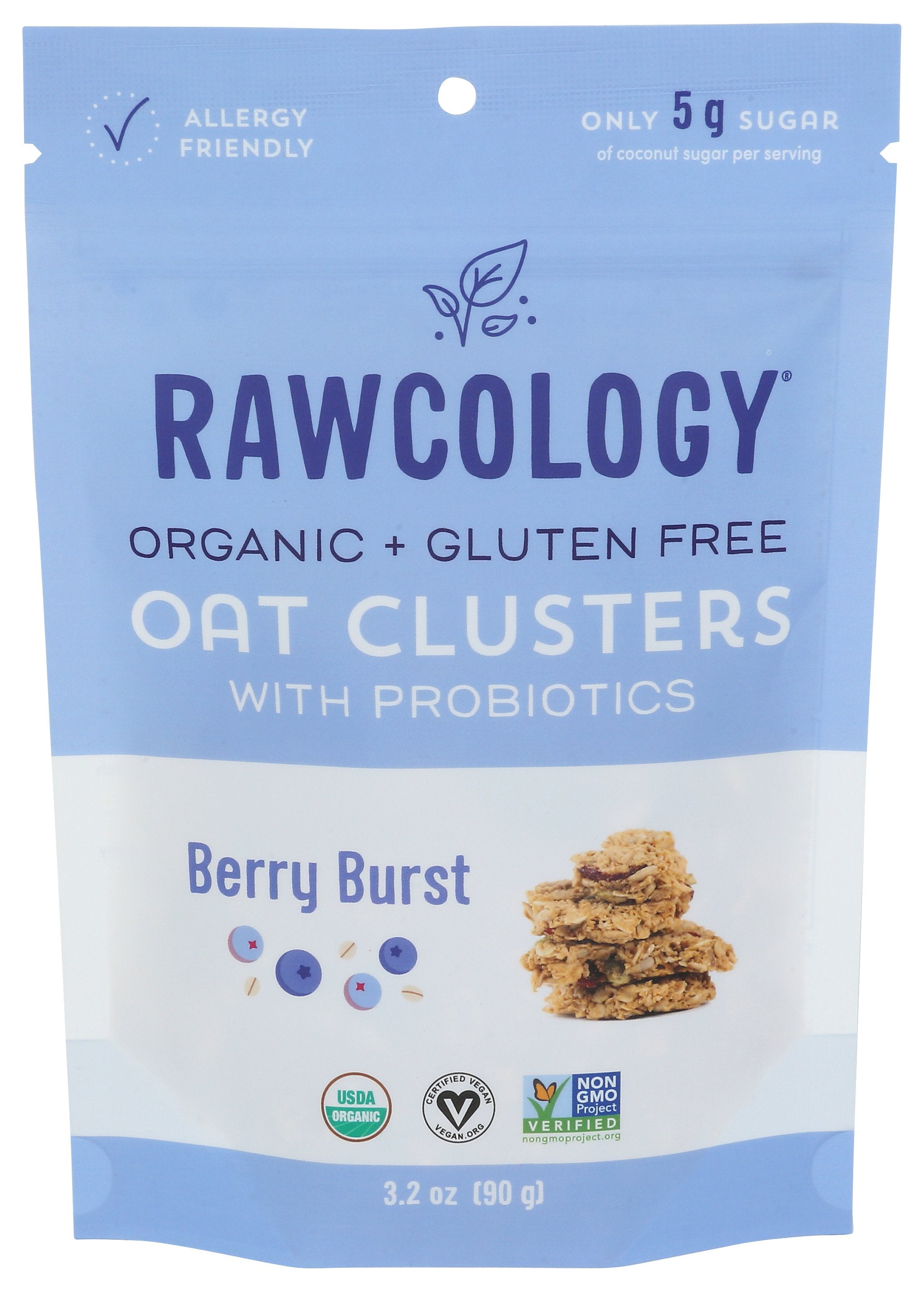 RAWCOLOGY OAT CLUSTERS BERRY B ORG - Case of 6