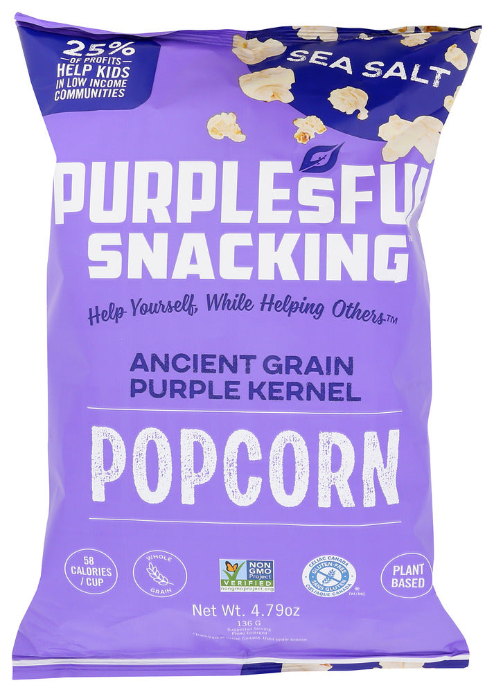 Purplesful Popcorn Sea Salt - Pack of 9 - 4.79 OZ