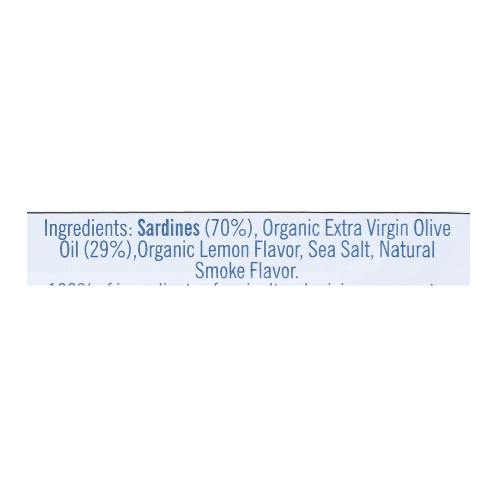 Bela-Olhao Sardines - Sardines Extra Virgin Olive Oil Lemon Sauce - Case of 12 - 4.23 ounces