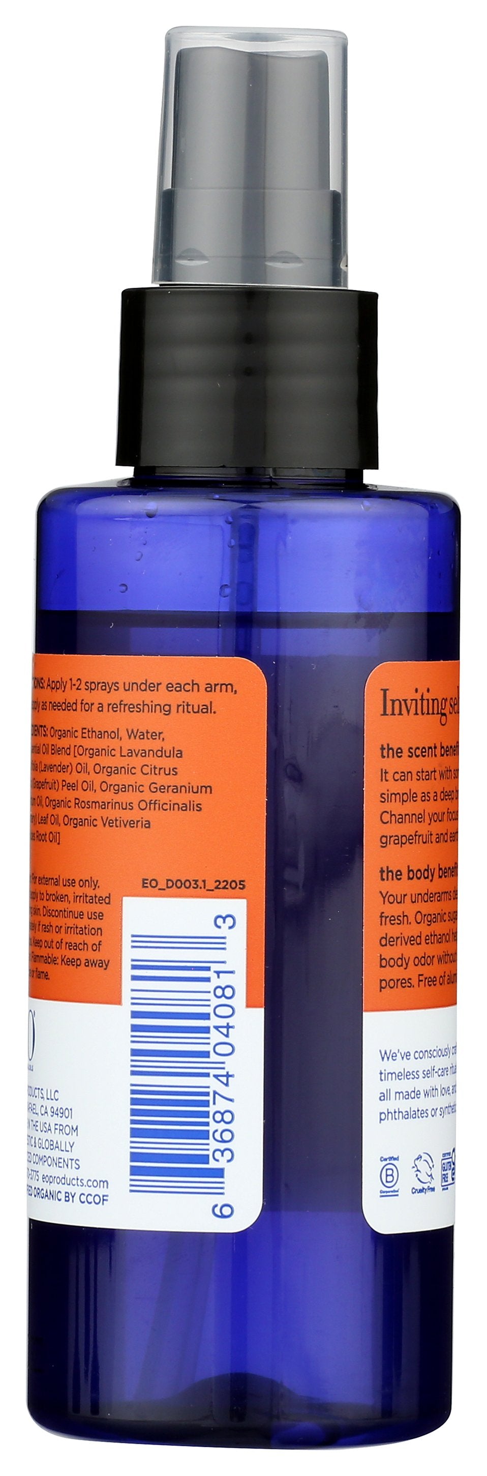 EO DEOD SPRY CITRUS ORG - Case of 3