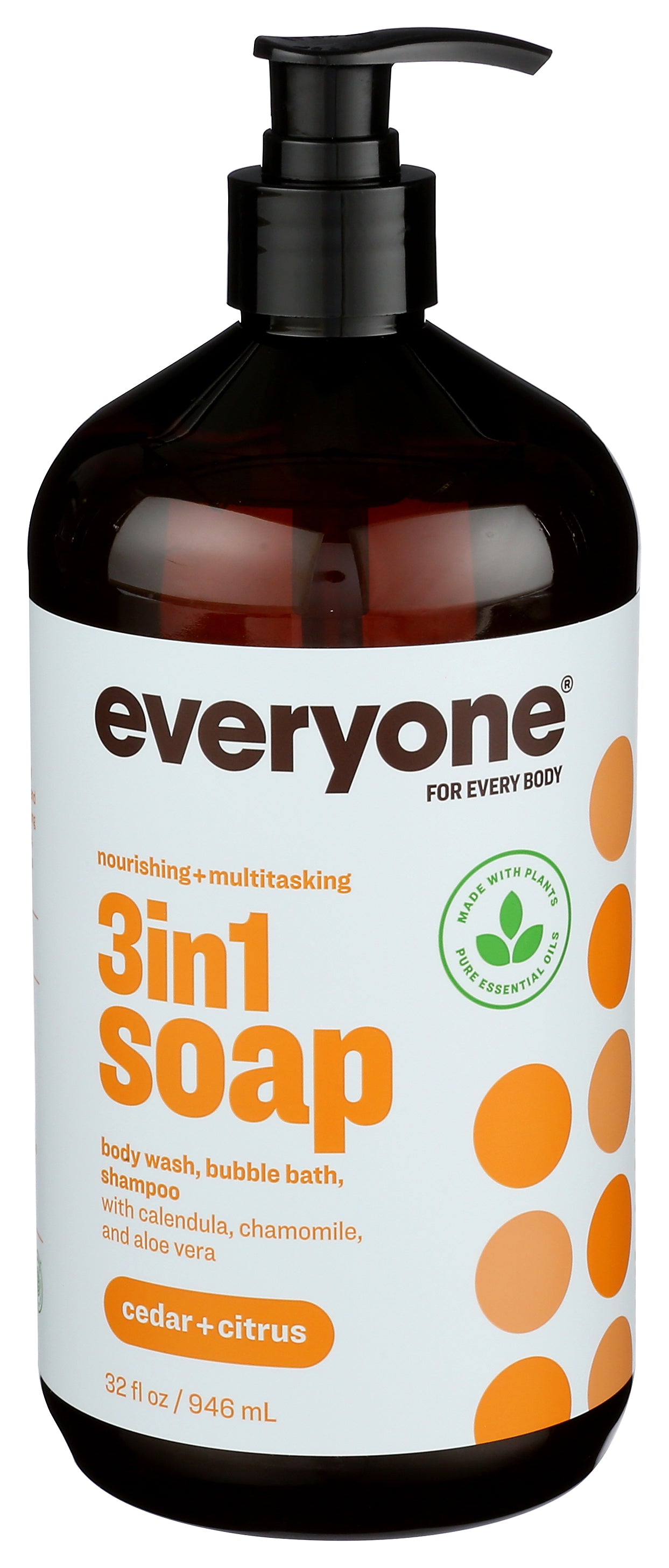 Everyone 3 in 1 Cedar + Citrus Soap 32 fl oz - Case of 3