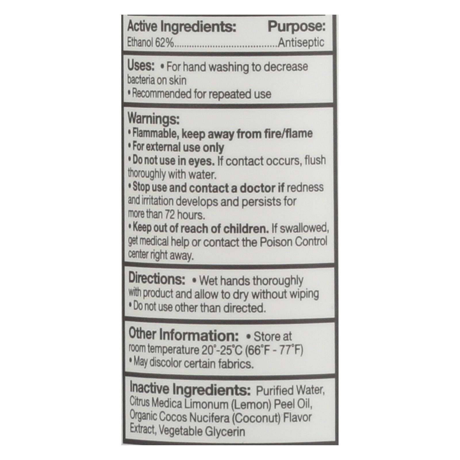 Everyone - Hand Sanitizer Spray - - Cocnut - Dsp - 2 Oz - 1 Case