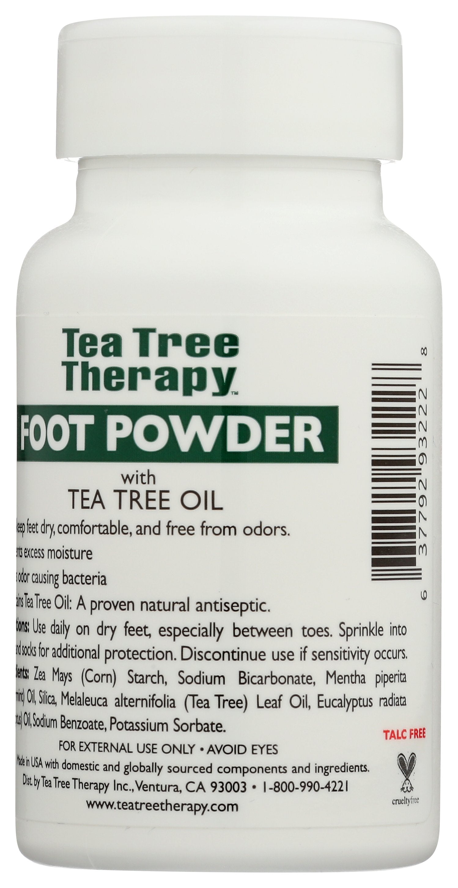 TEA TREE THERAPY POWDER FOOT ANTSPTC PPRMT