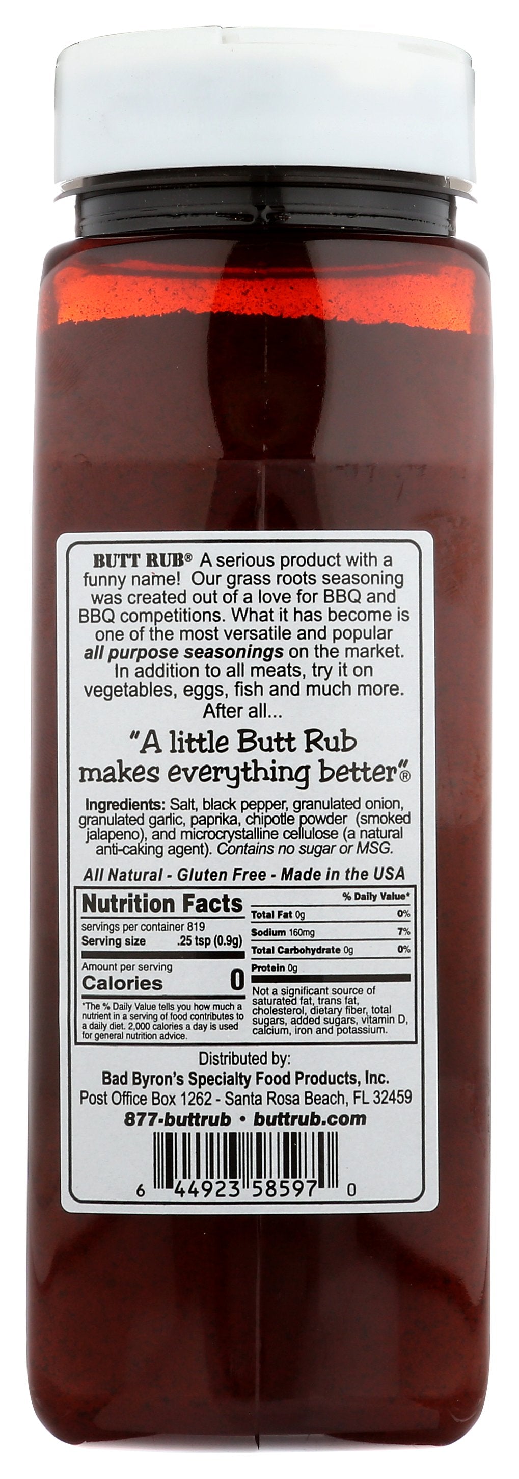 BAD BYRONS BUTT RUB SSNNG RUB BBQ ALL PRPS - Case of 6