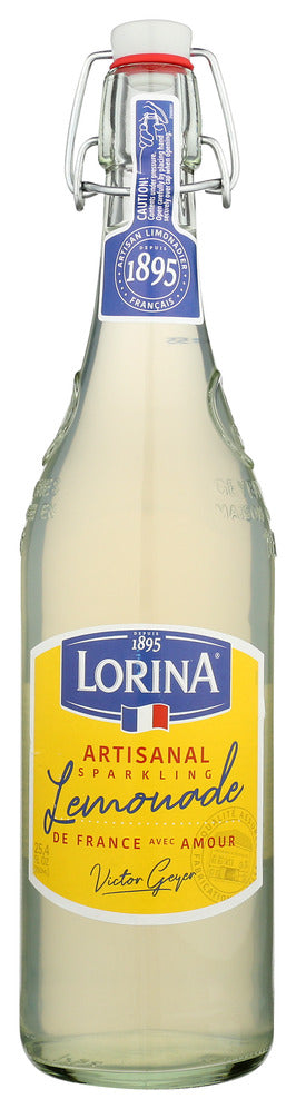 Lorina Bev Artisanal Sparkling Lemonade - Pack of 12 - 25.4 fo