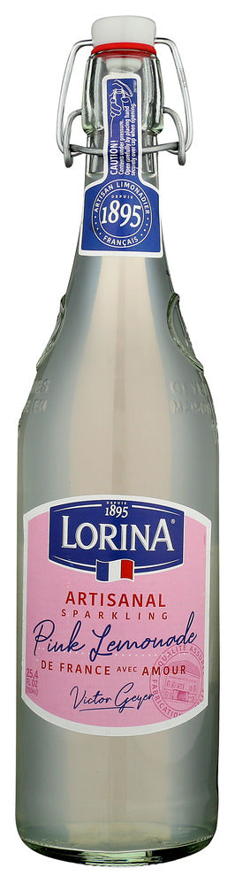 Lorina Bev Artisanal Sparkling Pink Lemonade - Pack of 12 - 25.4 fo