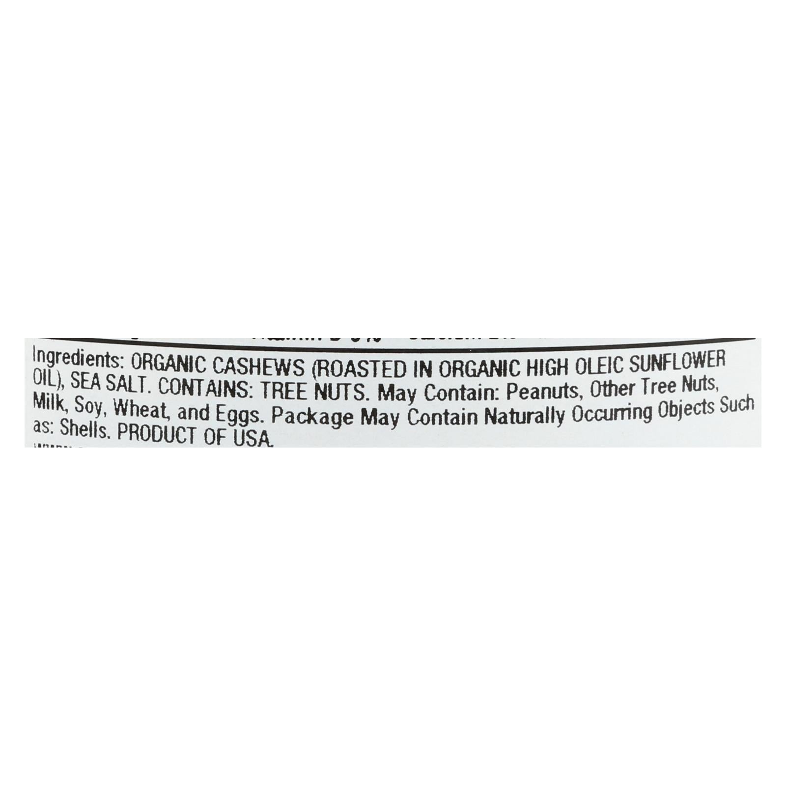 Aurora Natural Products - Organic Roasted Salted Cashews - Case of 12 - 9 oz.