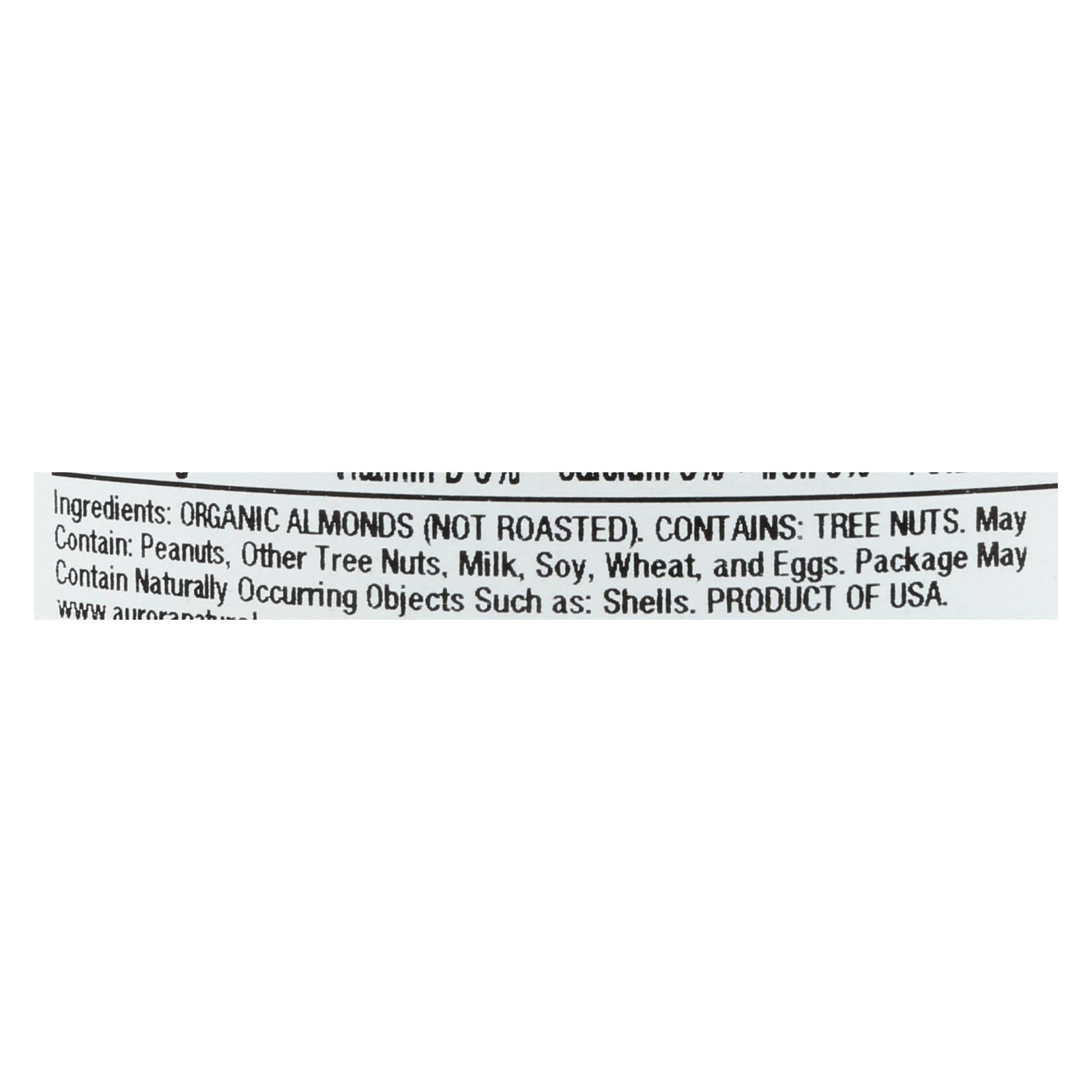 Aurora Natural Products - Organic Raw California Almonds - Case of 12 - 9.5 oz.