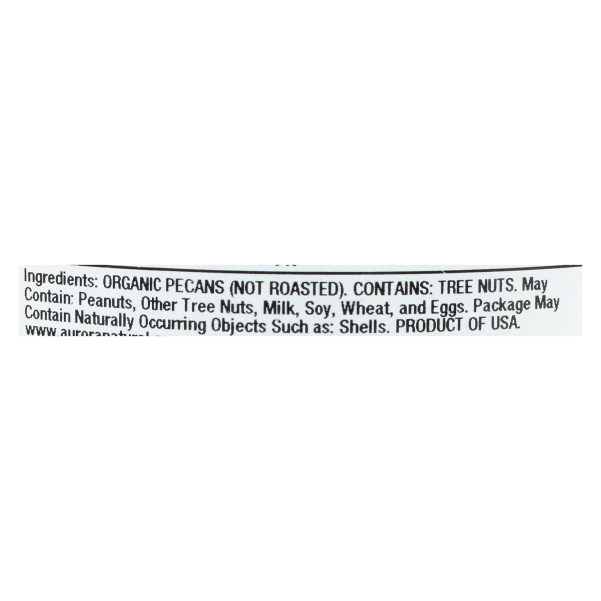 Aurora Natural Products - Organic Raw Pecans - Case of 12 - 7 oz.