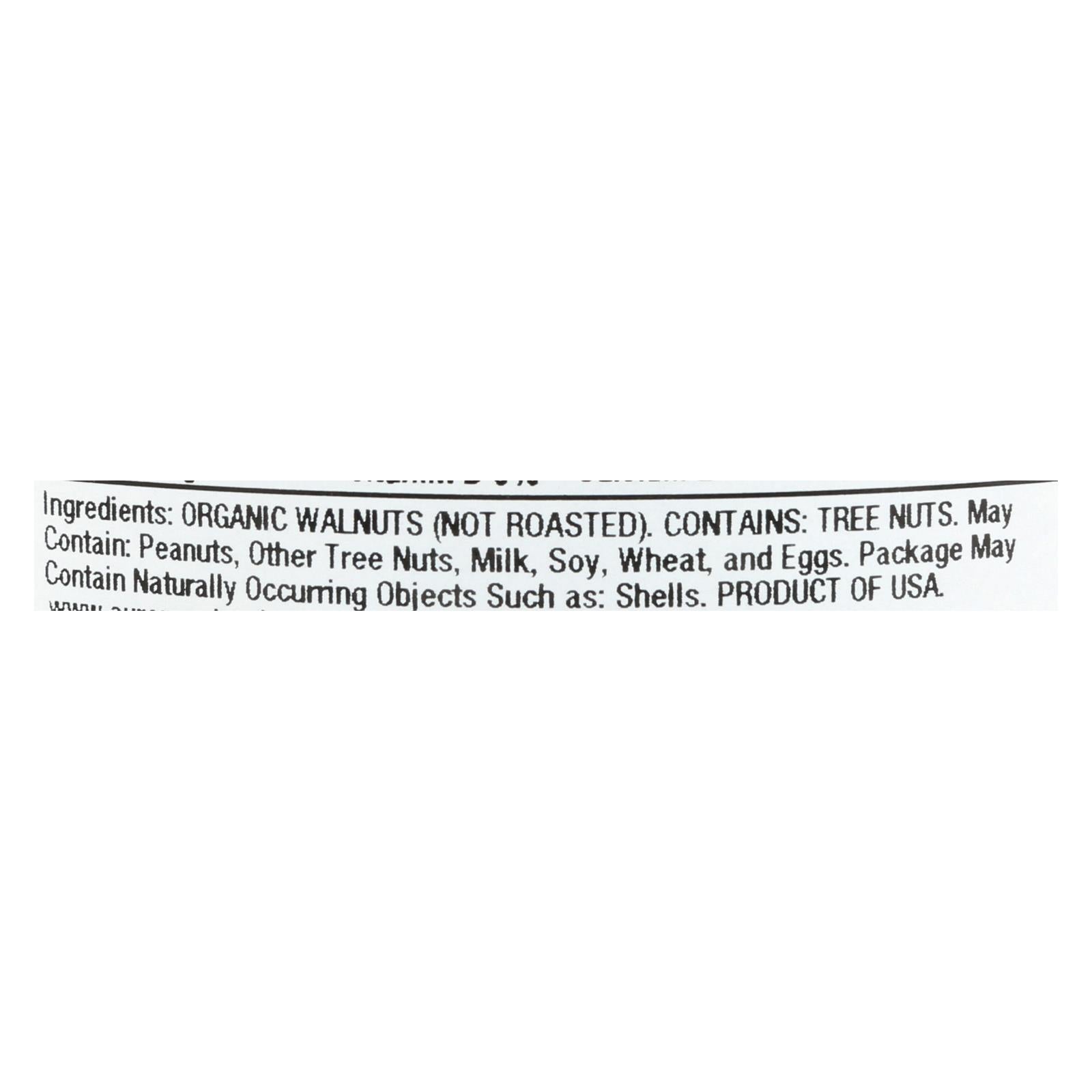 Aurora Natural Products - Organic Raw Walnuts - Case of 12 - 7 oz.
