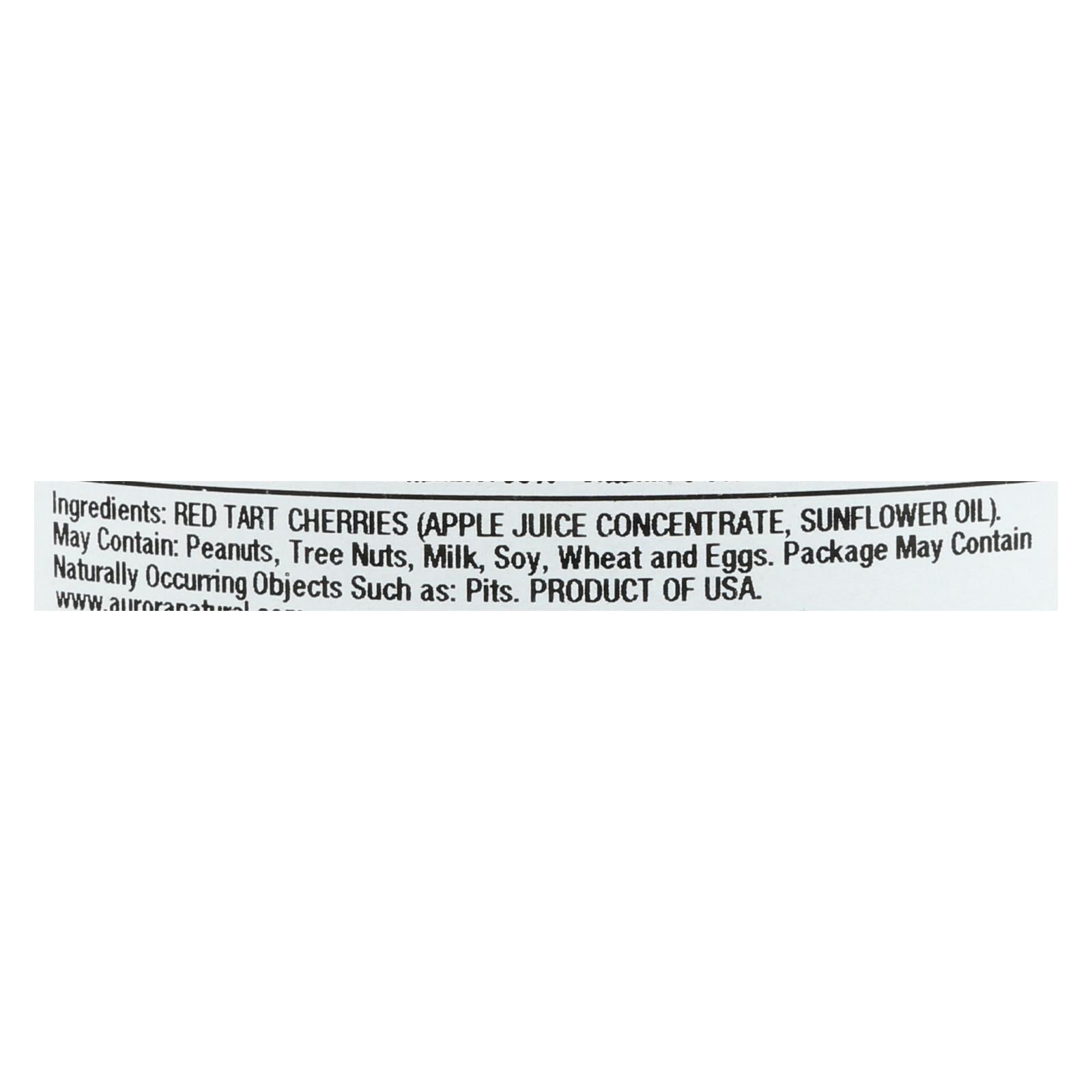 Aurora Natural Products - Apple Juice Infused Cherries - Case of 12 - 10 oz.