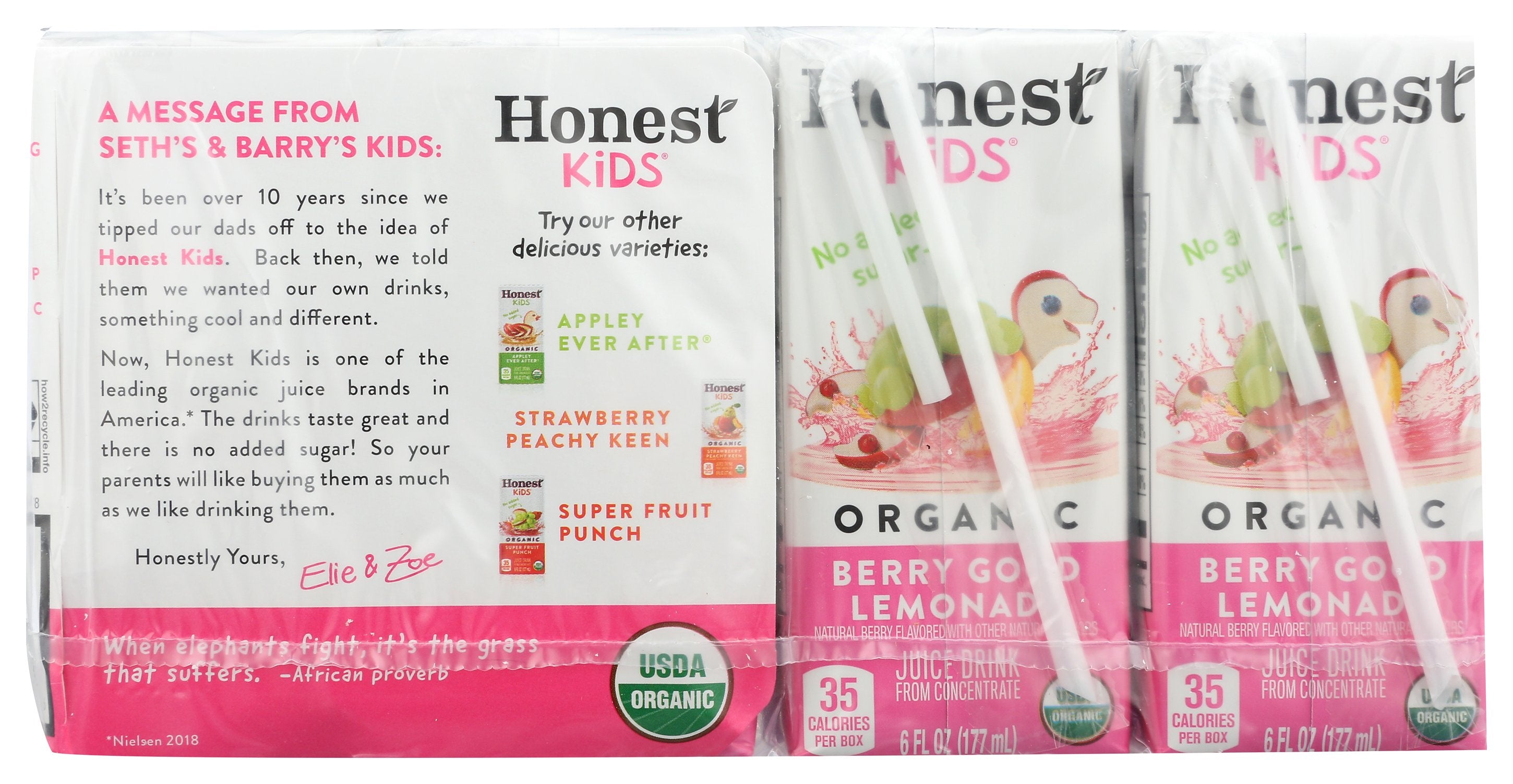 HONEST KIDS JUICE BRY GOOD LMNADE 8PK - Case of 5