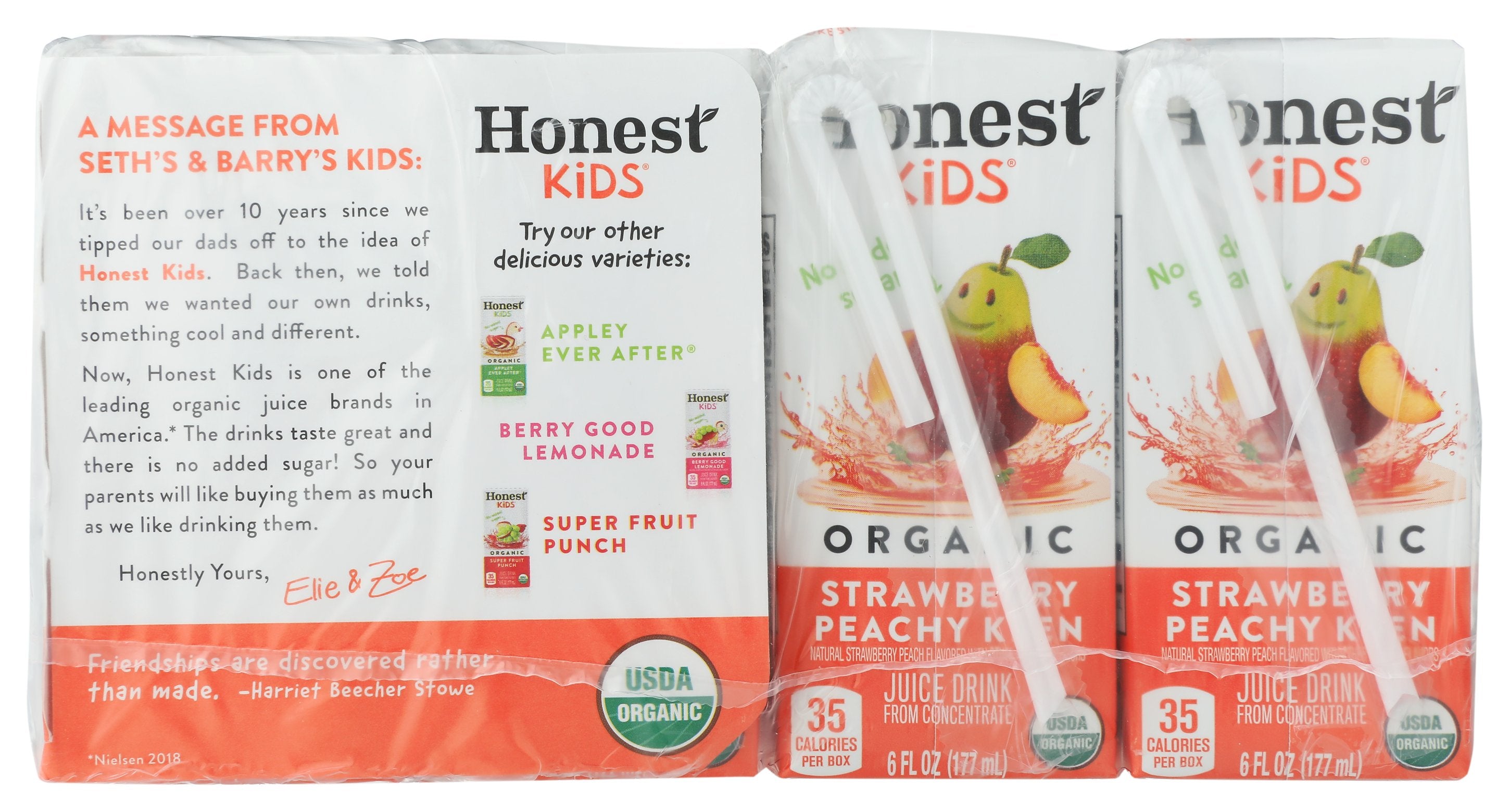 HONEST KIDS JUICE STRWBRRY PCHY KN K - Case of 5