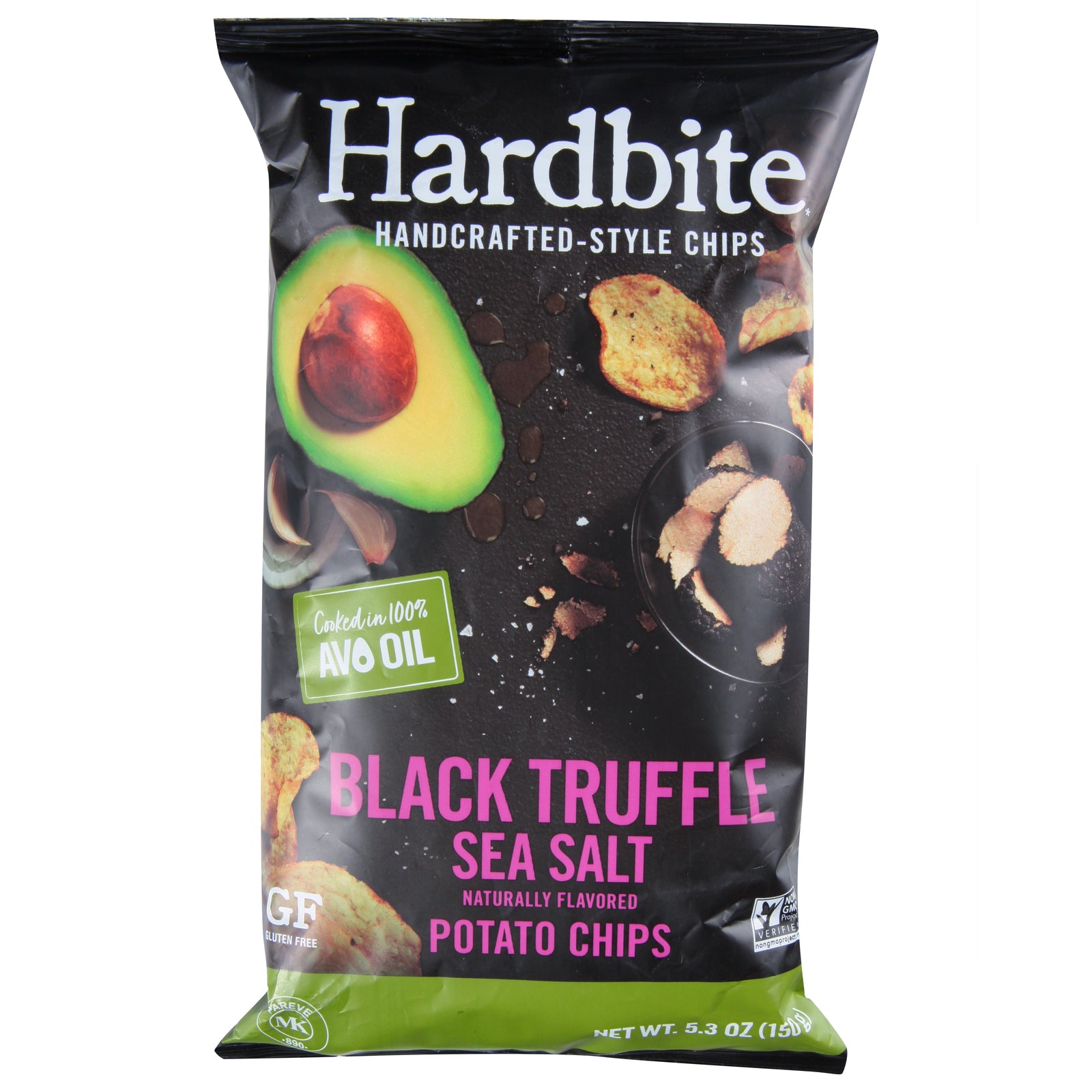 Hardbite Chips - Chip Pot Blktrfl Slt Avoo - CS of 6-5.3 OZ