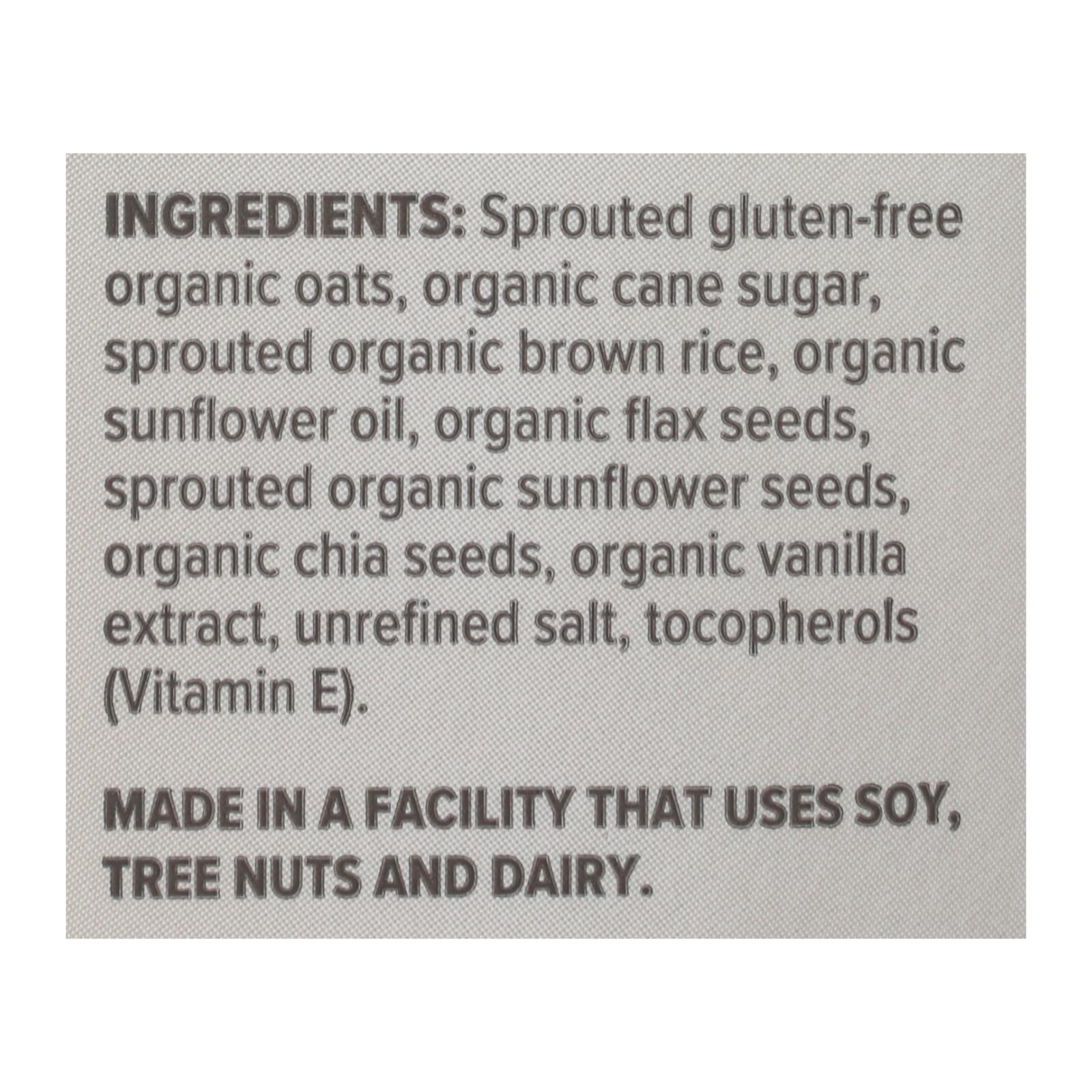 One Degree Organic Foods Sprouted Oat Granola - Vanilla Chia - Case Of 6 - 11 Oz.