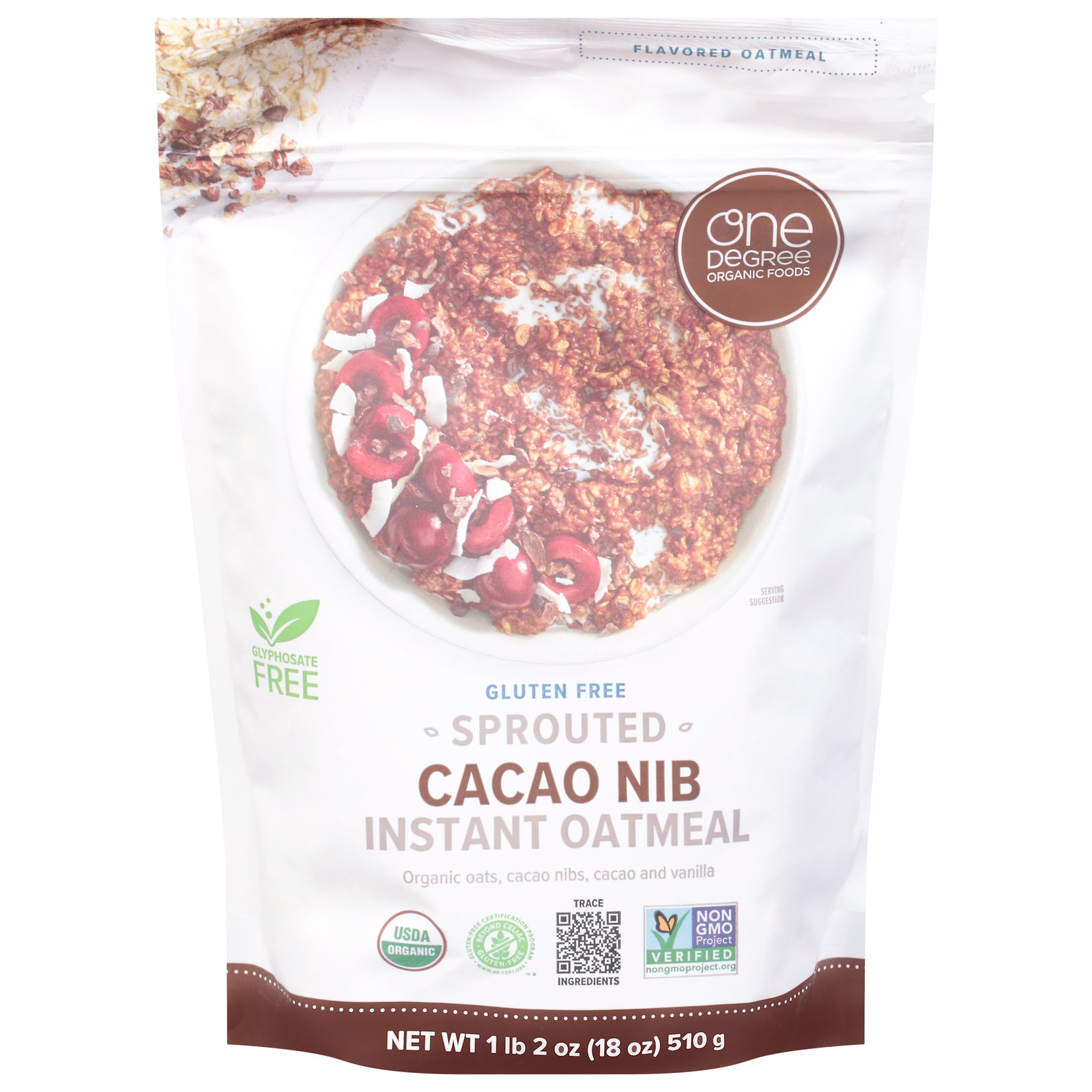 One Degree Organic Foods - Sprt Otml Og2 Cacao Nib - CS of 6-18 OZ