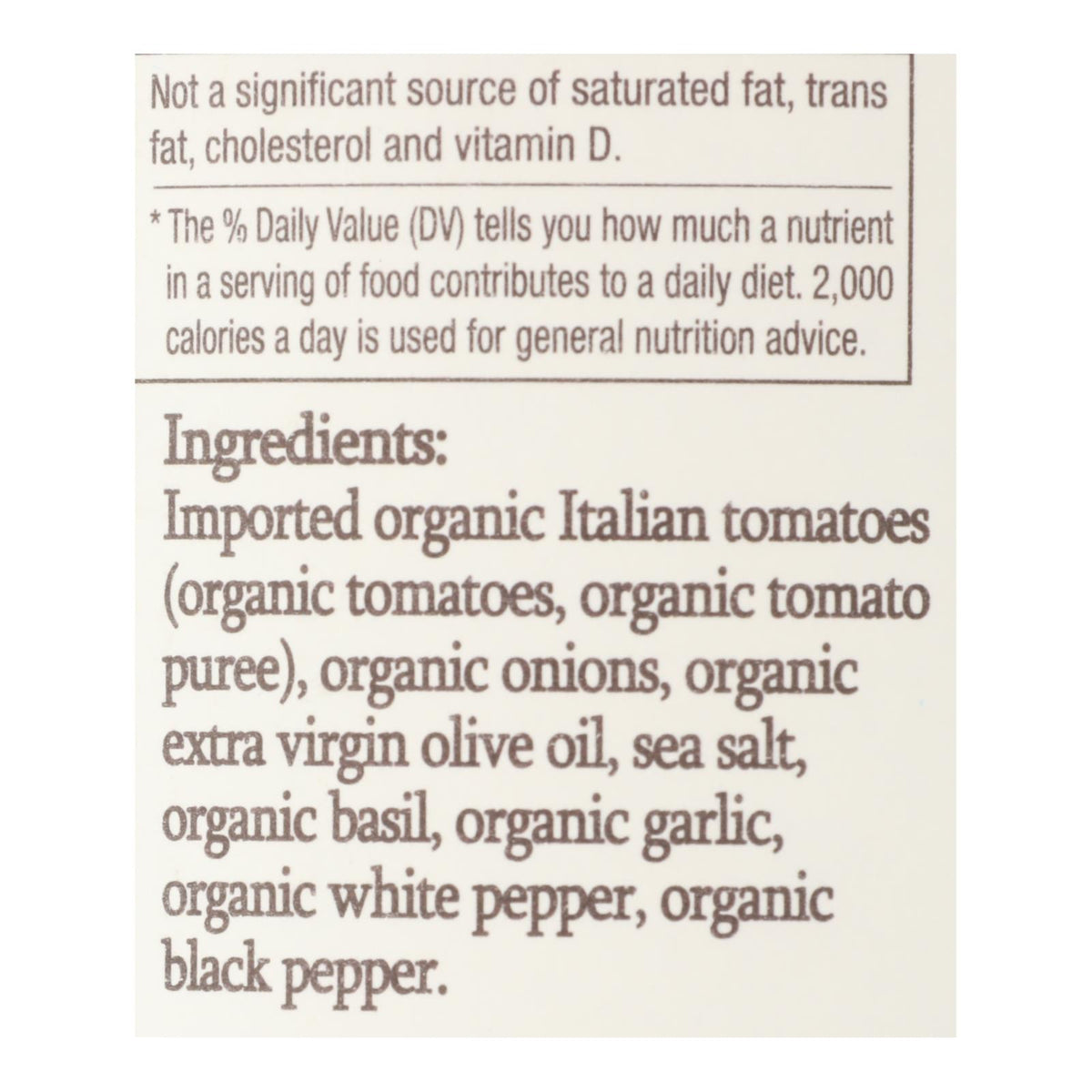Organico Bello Pasta Sauce - Marinara - Case of 6 - 25 oz.