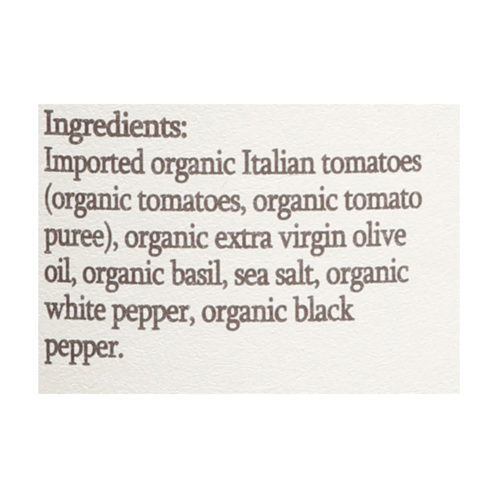 Organico Bello - Sauce Delicate Rcpe - Case of 6-25 OZ
