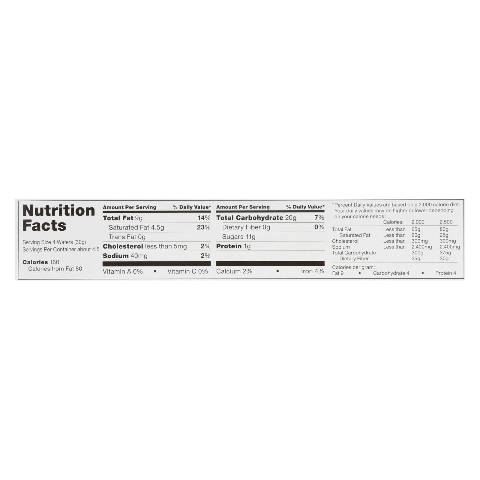 Glutino, Gluten Free Wafers, Milk Chocolate - 1 Each - 4.6 OZ
