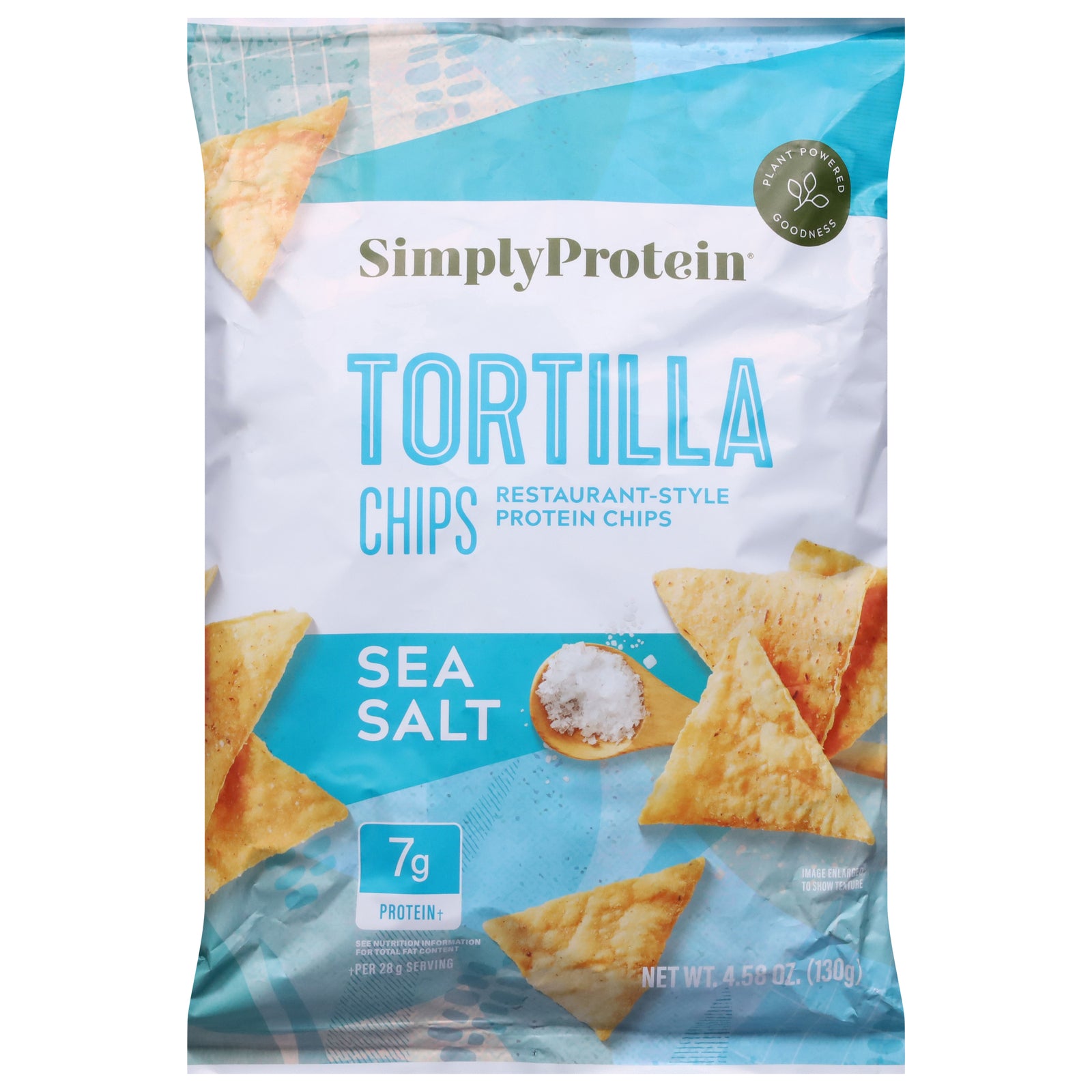 Simply Protein - Tortilla Chips Sea Salt - CS of 10-4.58 OZ