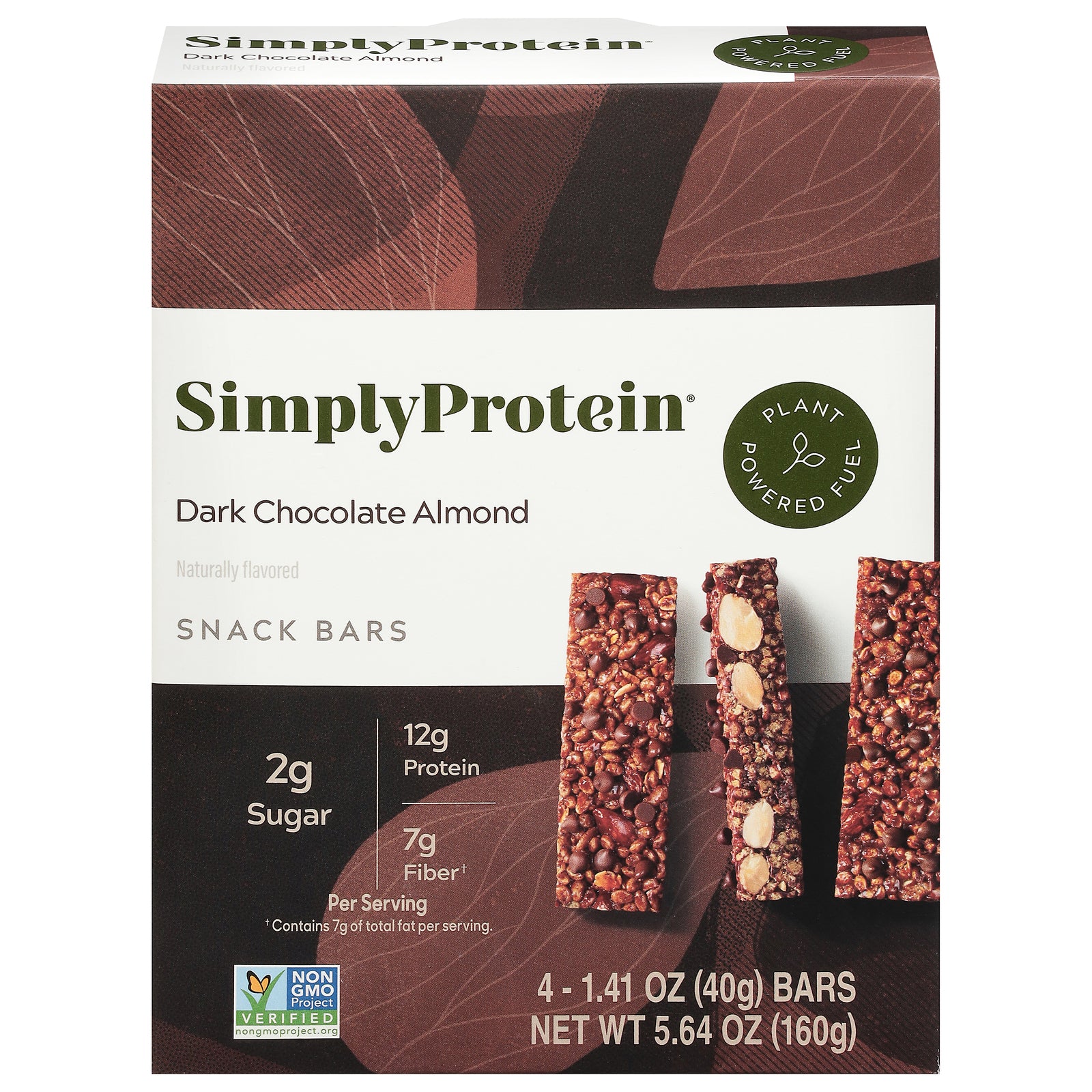 Simply Protein - Protein Bar Drk Choco Alm - CS of 6-4/1.41 Z