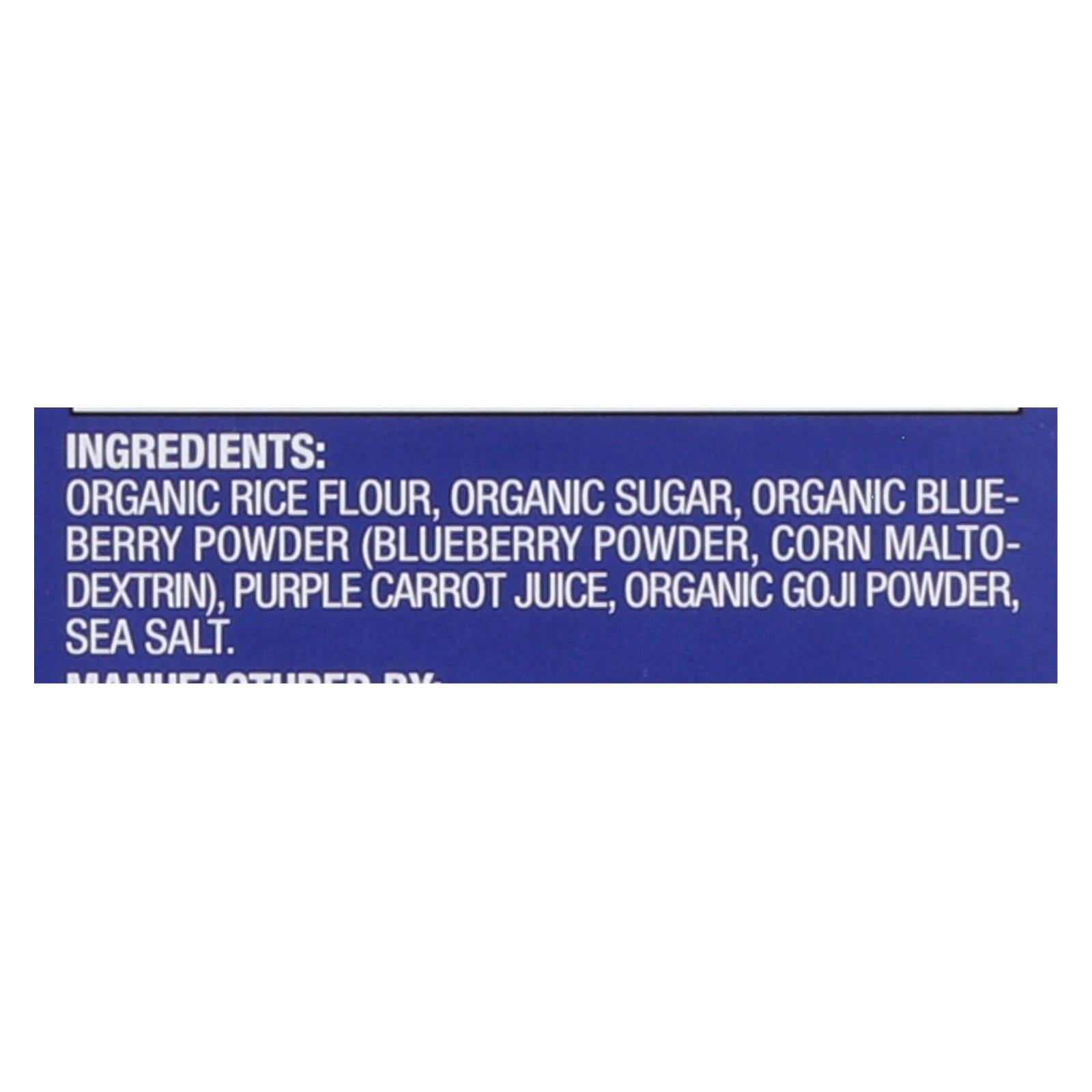 Baby Mum Mum Organic Baby Teeth Rice Rusk Organic Rice Snack With Blueberry And Goji Flavor  - Case of 6 - 1.76 OZ