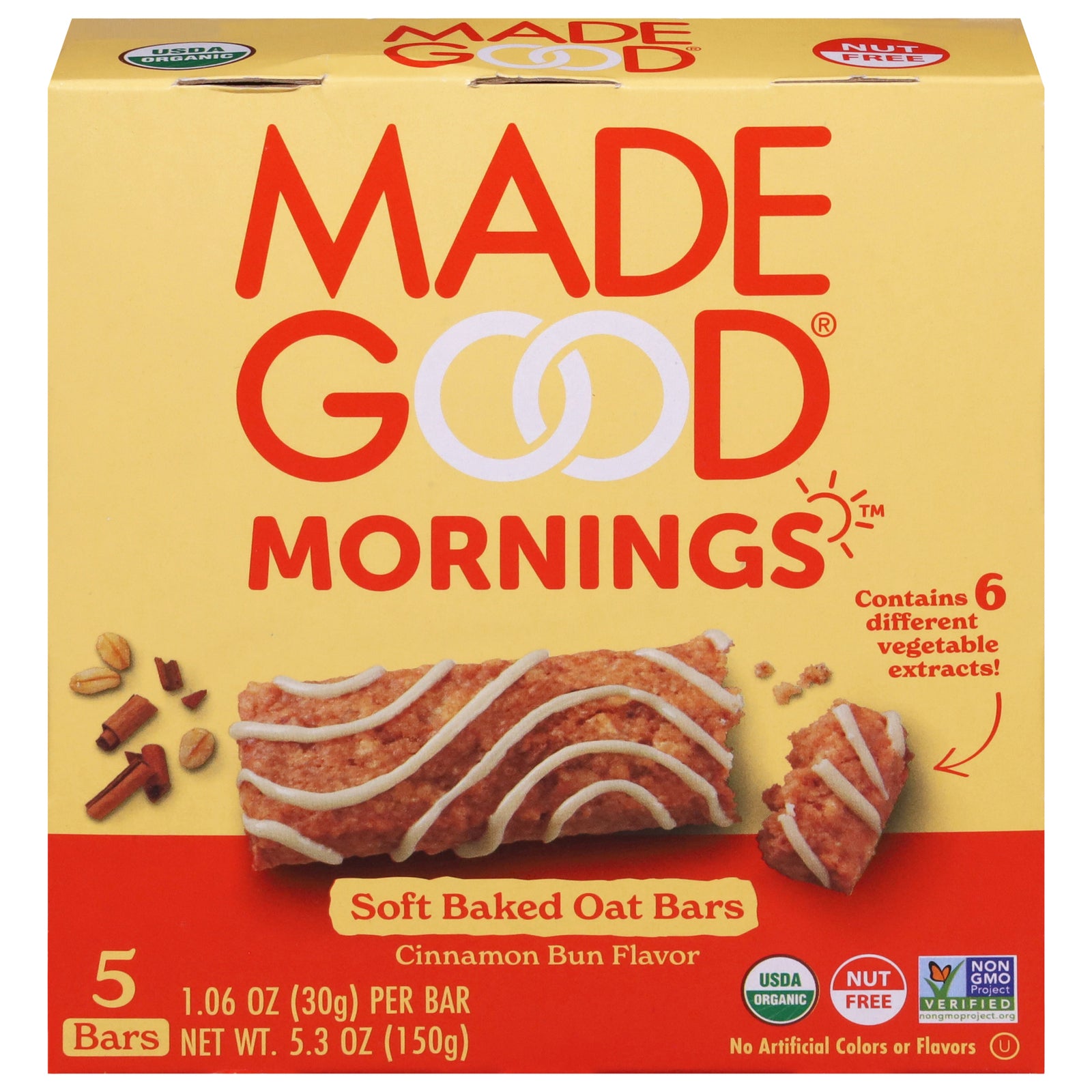 Made Good - Oat Bar Og2 Cinn Bun Sft - CS of 6-5.3 OZ