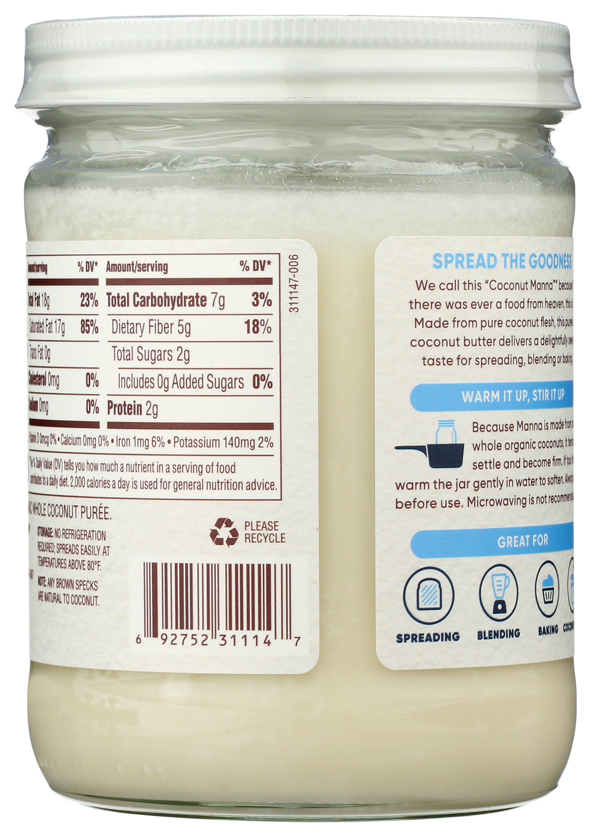 NUTIVA OIL COCONUT MANNA - Case of 6