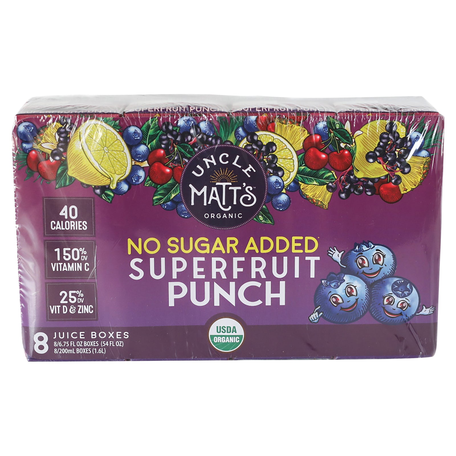 Uncle Matt's Organic - Jce Box Og2 Sprfrt Punch - CS of 4-8/6.75FZ