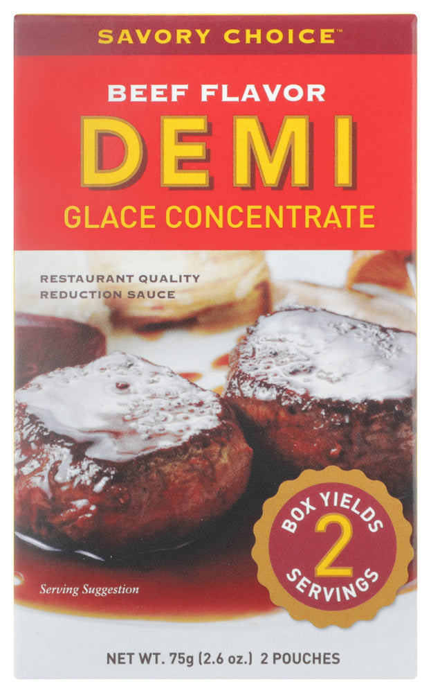 Savory Choice Glace Demi Beef - Case of 12 - 2.6 oz