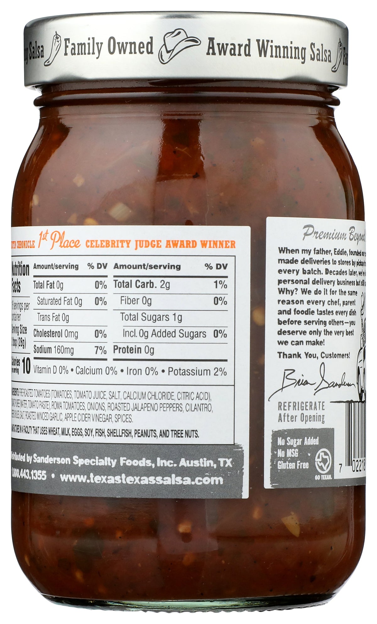 TEXAS TEXAS SALSA ROASTED ADDICTION - Case of 6