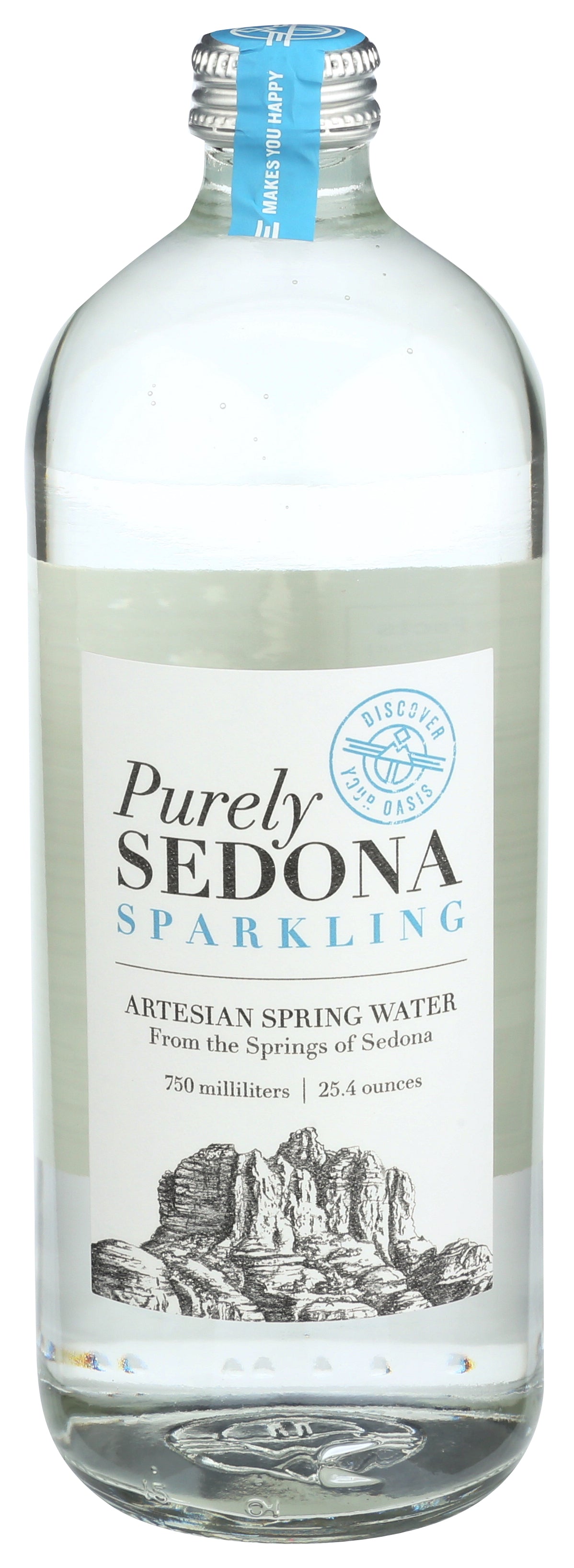 Purely Sedona Water Artesian Spring Sparkling - Pack of 12 - 25.4 fl oz