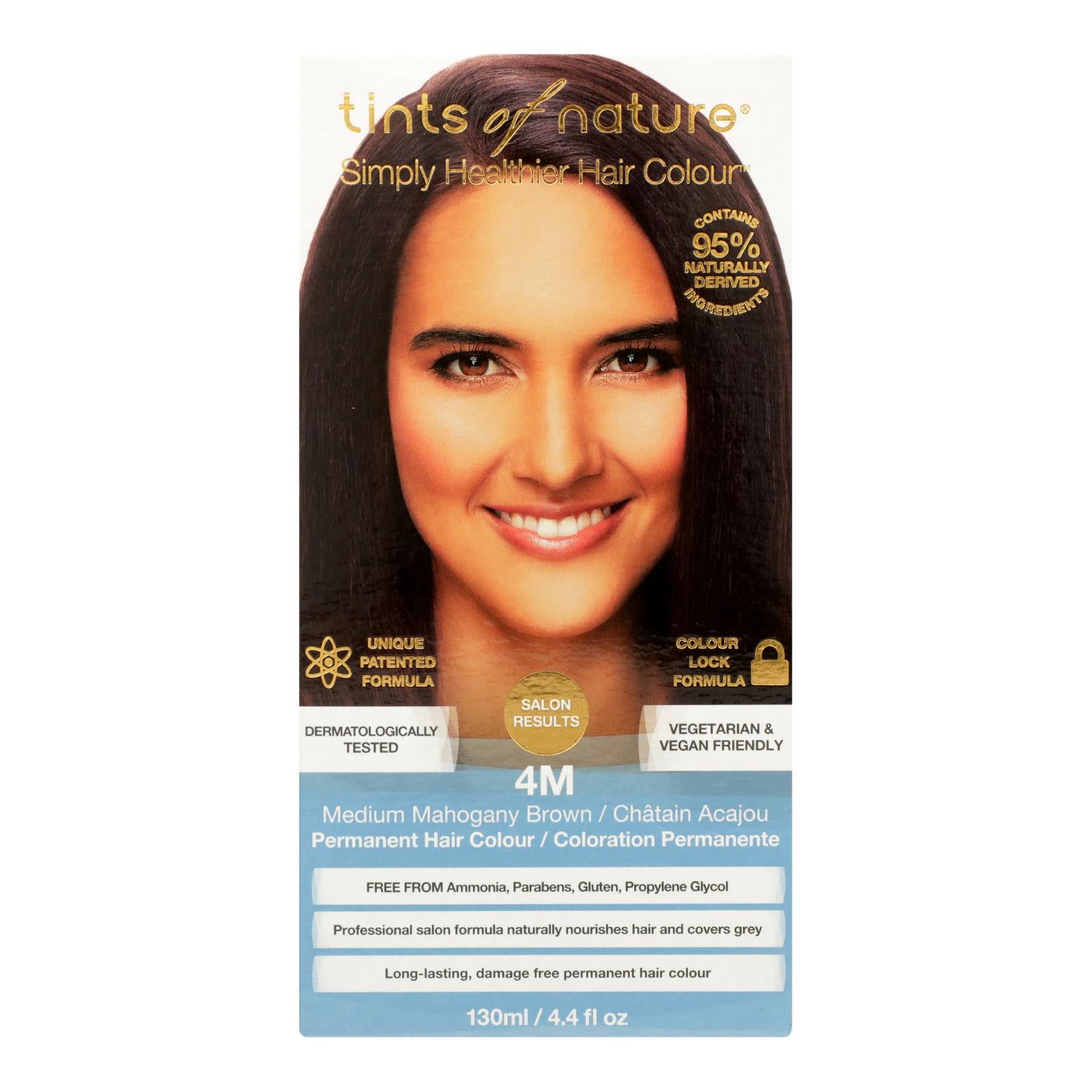 Tints Of Nature 4M Medium Mahogany Brown Hair Color  - 1 Each - 4.4 FZ