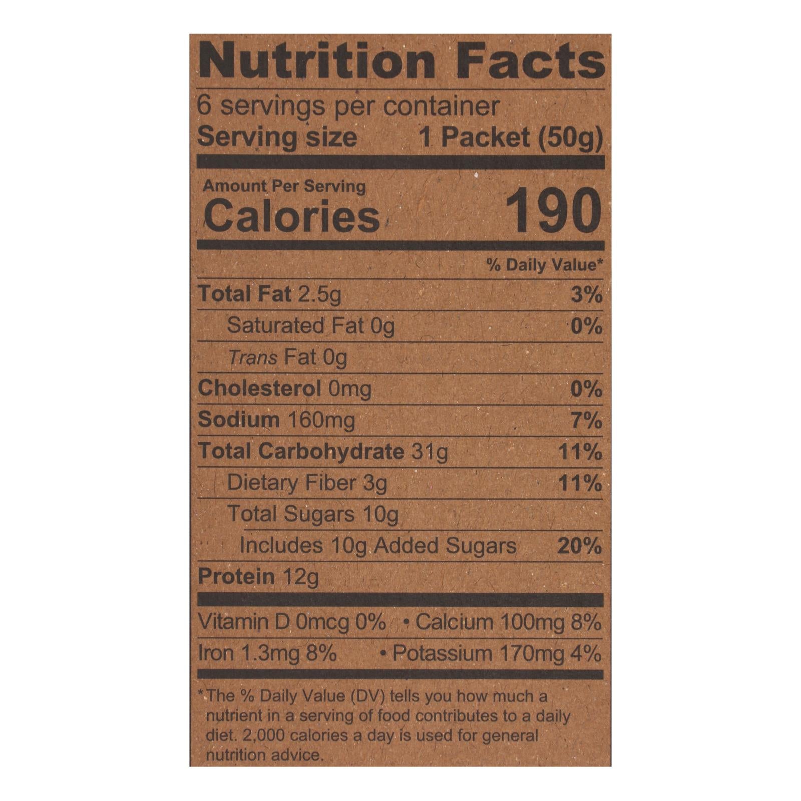 Kodiak Cakes - Oatmeal Mpl Brwn Sgr Pckt - CS of 6-6/1.76OZ