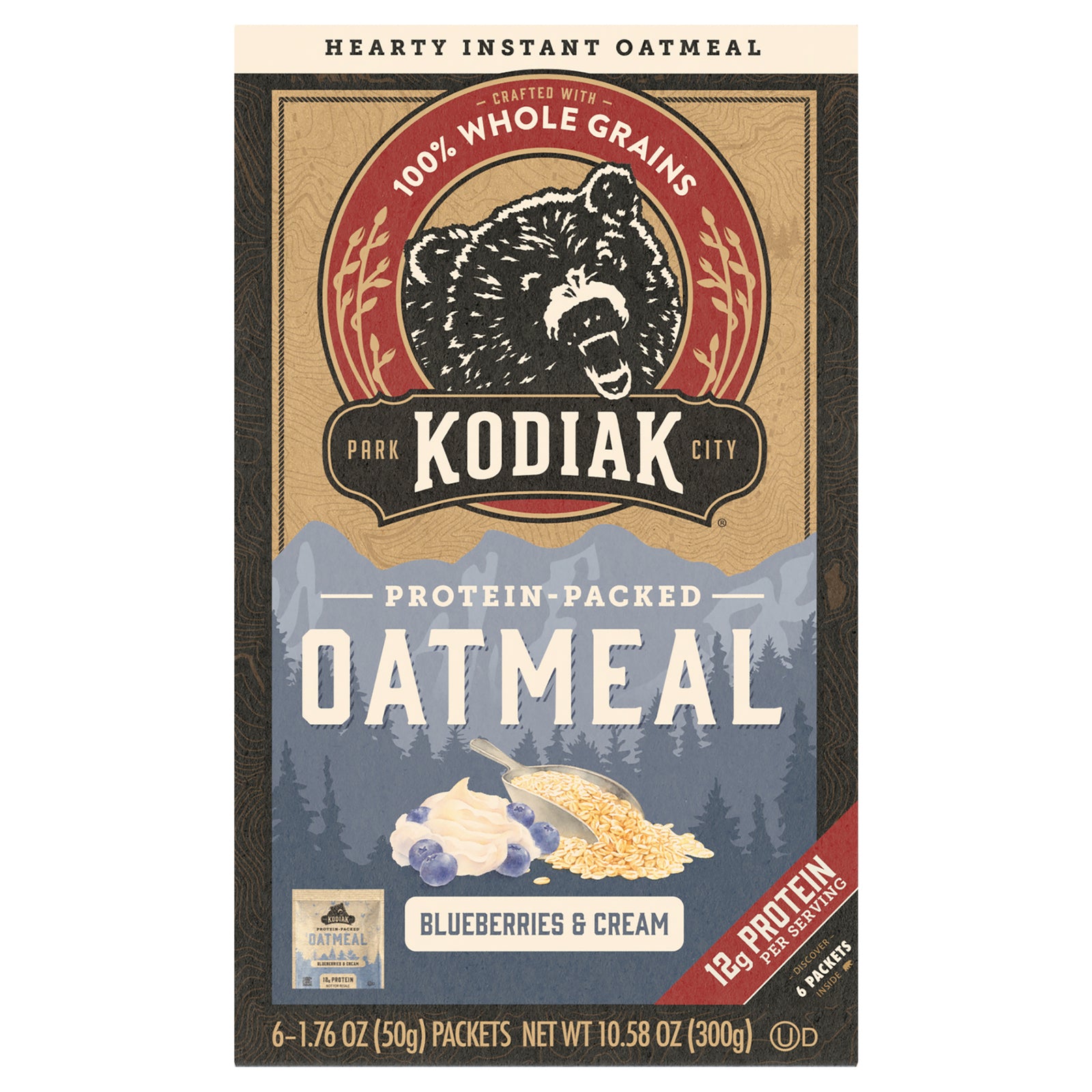 Kodiak Cakes - Oatml Blbry Crm 6pckt - CS of 6-10.58 OZ