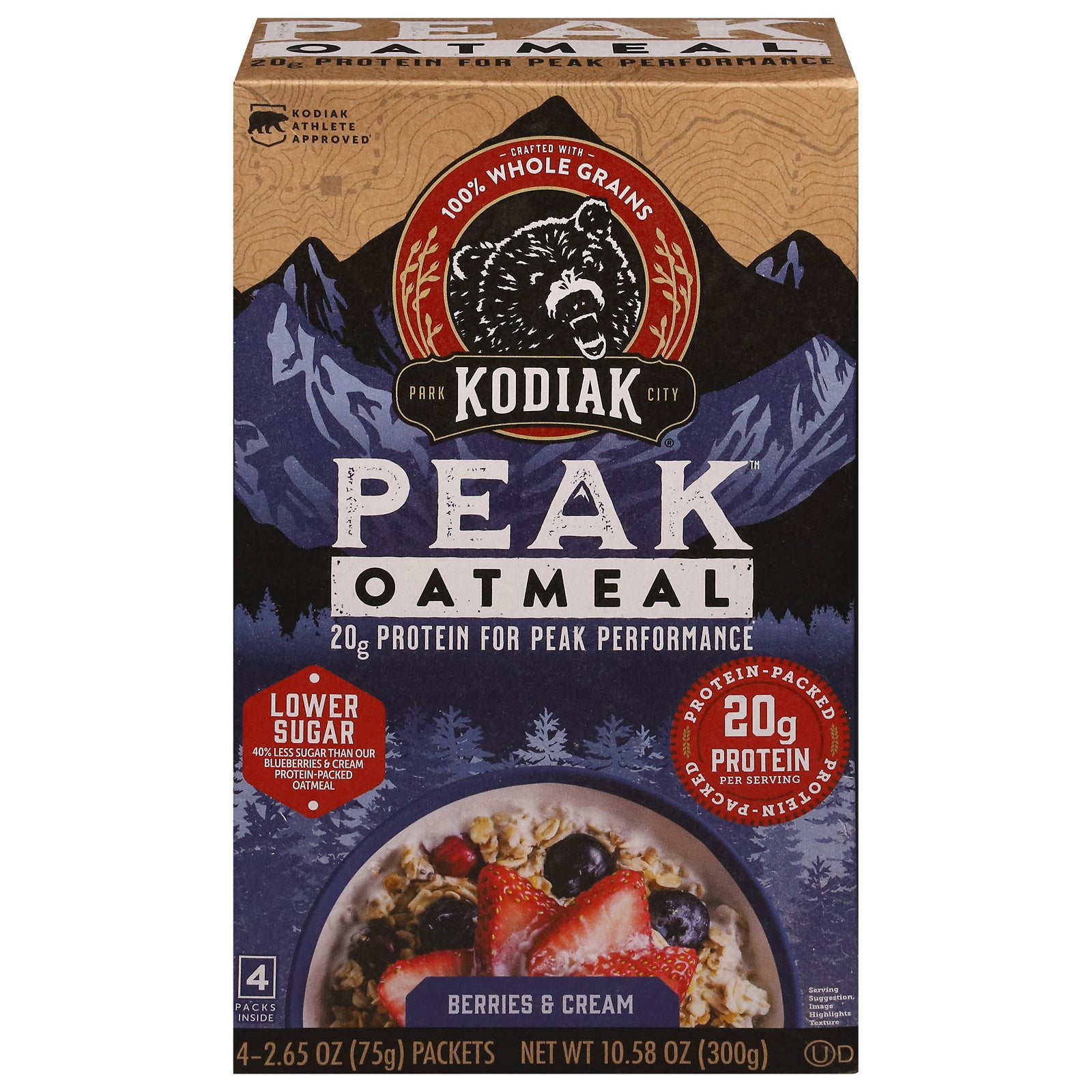 Kodiak Cakes - Oatmeal Berries Cream - CS of 6-4/2.65 Z