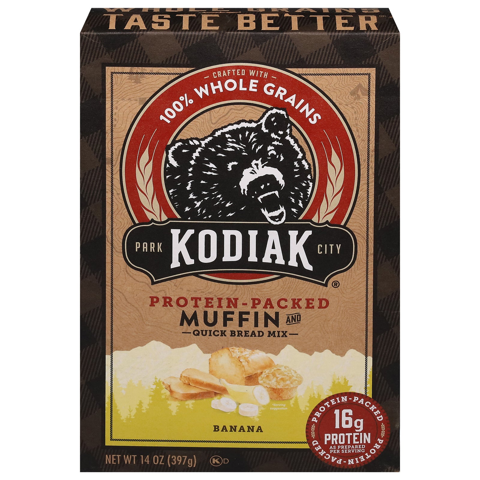 Kodiak Cakes - Muffin Mix Banana - CS of 6-14 OZ