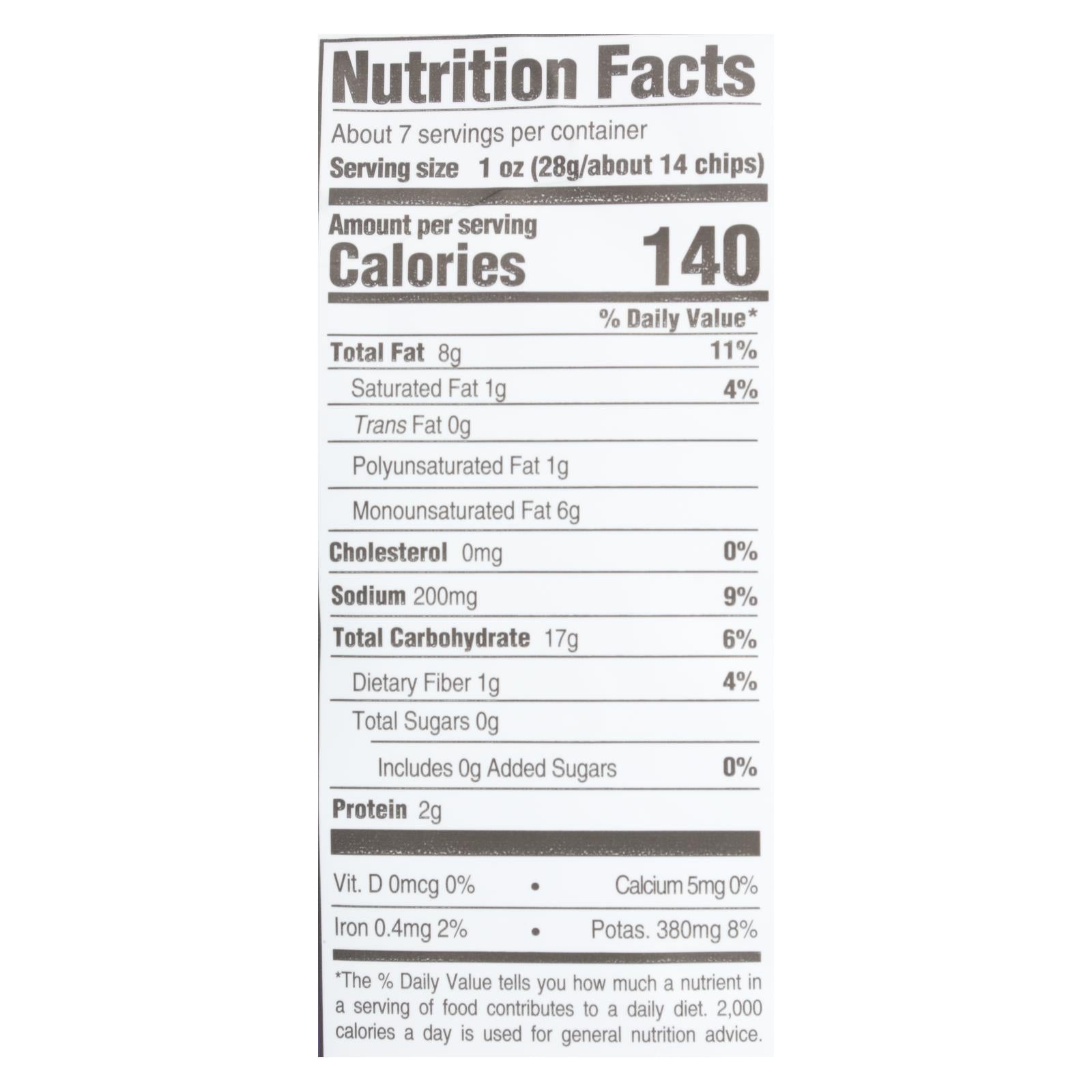 Boulder Canyon Natural Foods Kettle Cooked Chips - Malt Vinegar and Sea Salt - Case of 12 - 6.5 oz.