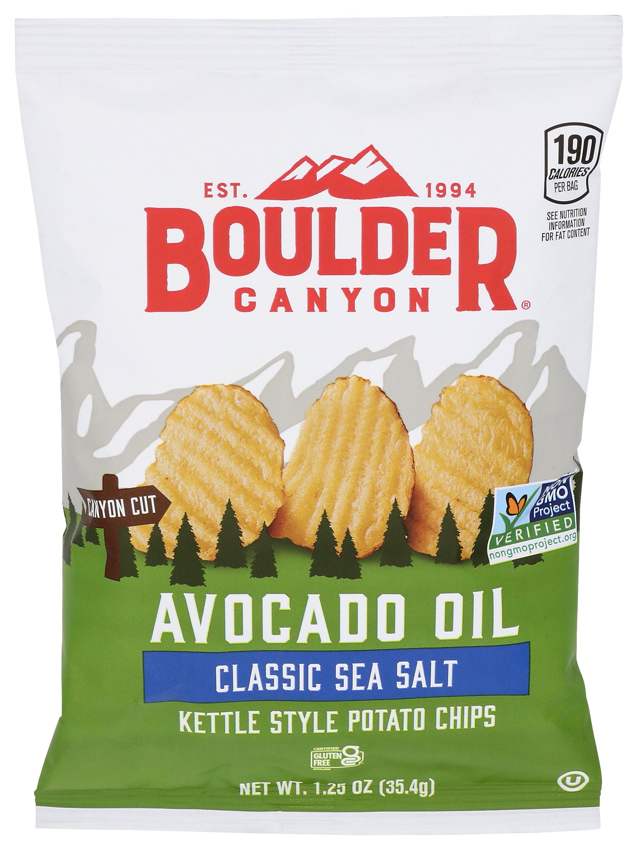 BOULDER CANYON POTATO CHIP AV0CADO OIL - Case of 55