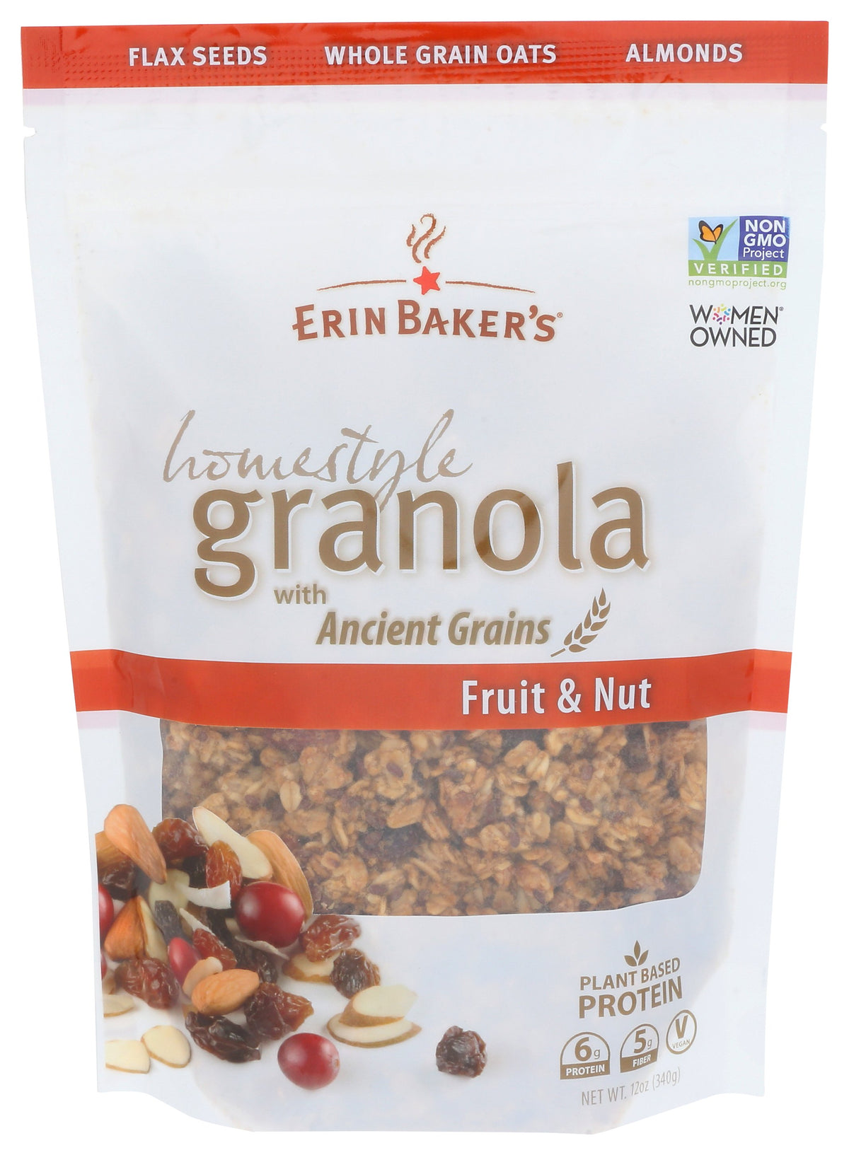ERIN BAKERS GRANOLA HMSTYL FRT & NUT - Case of 6