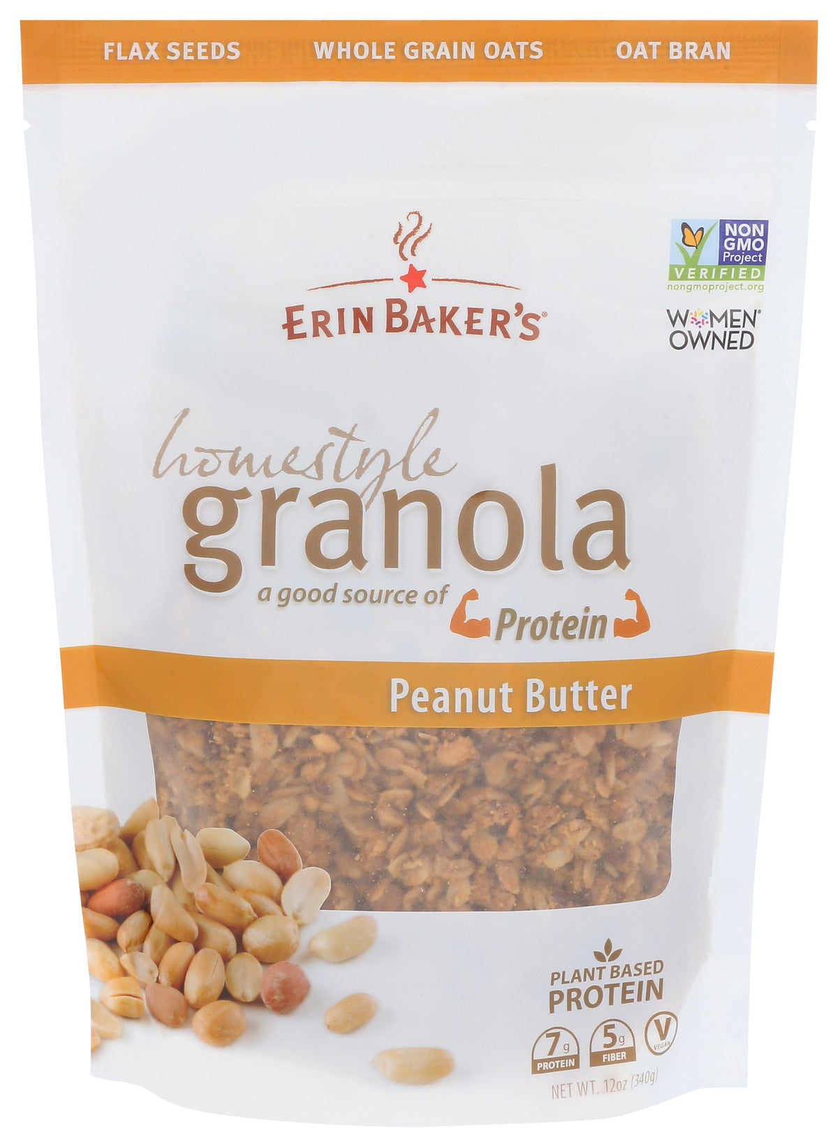 ERIN BAKERS GRANOLA HMSTYL PNUT BTTR - Case of 6