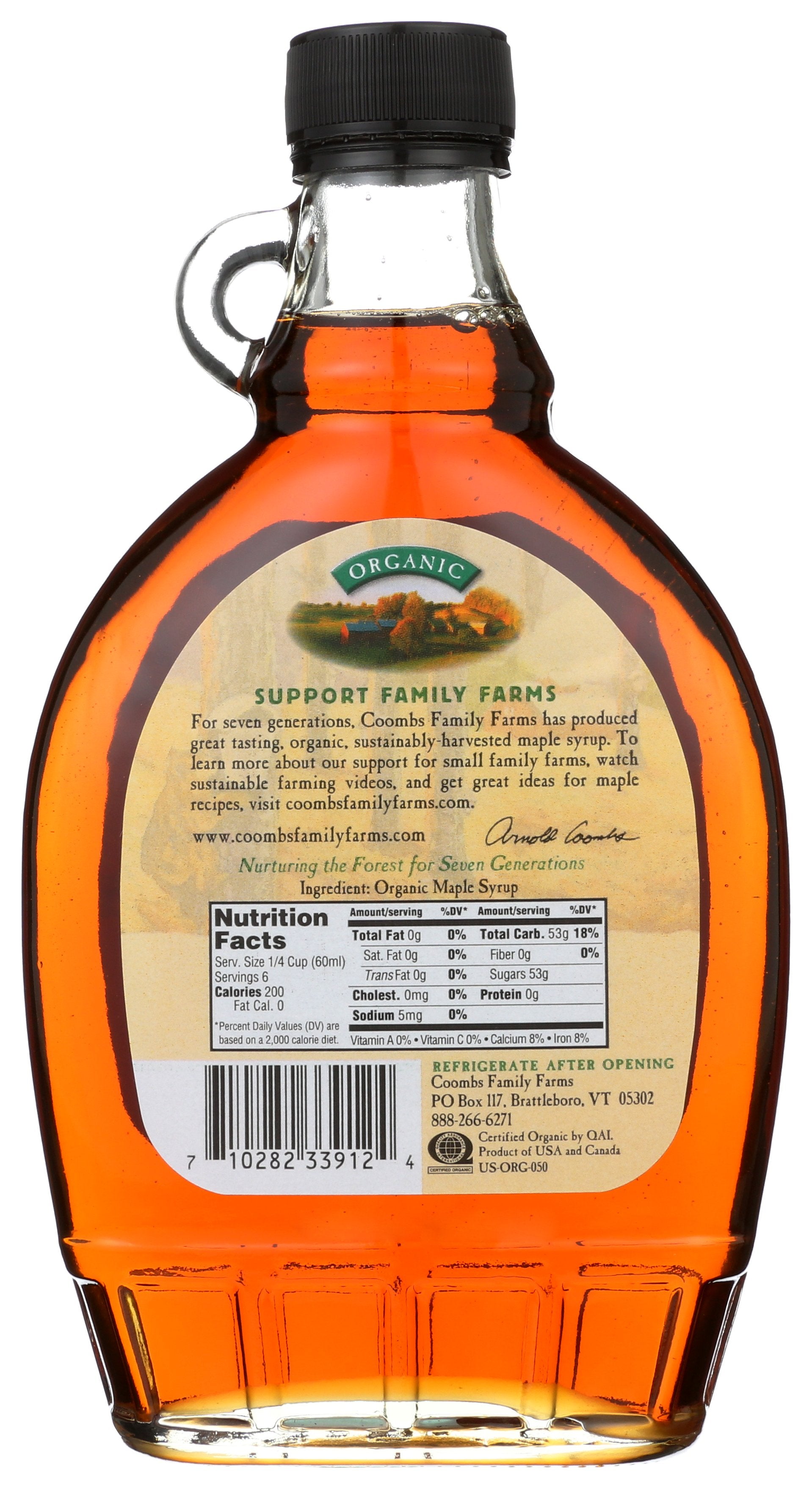 COOMBS FAMILY FARMS SYRUP MAPLE GRD A AMB ORG - Case of 12 [MAPLE SYRUP - 12 OZ]