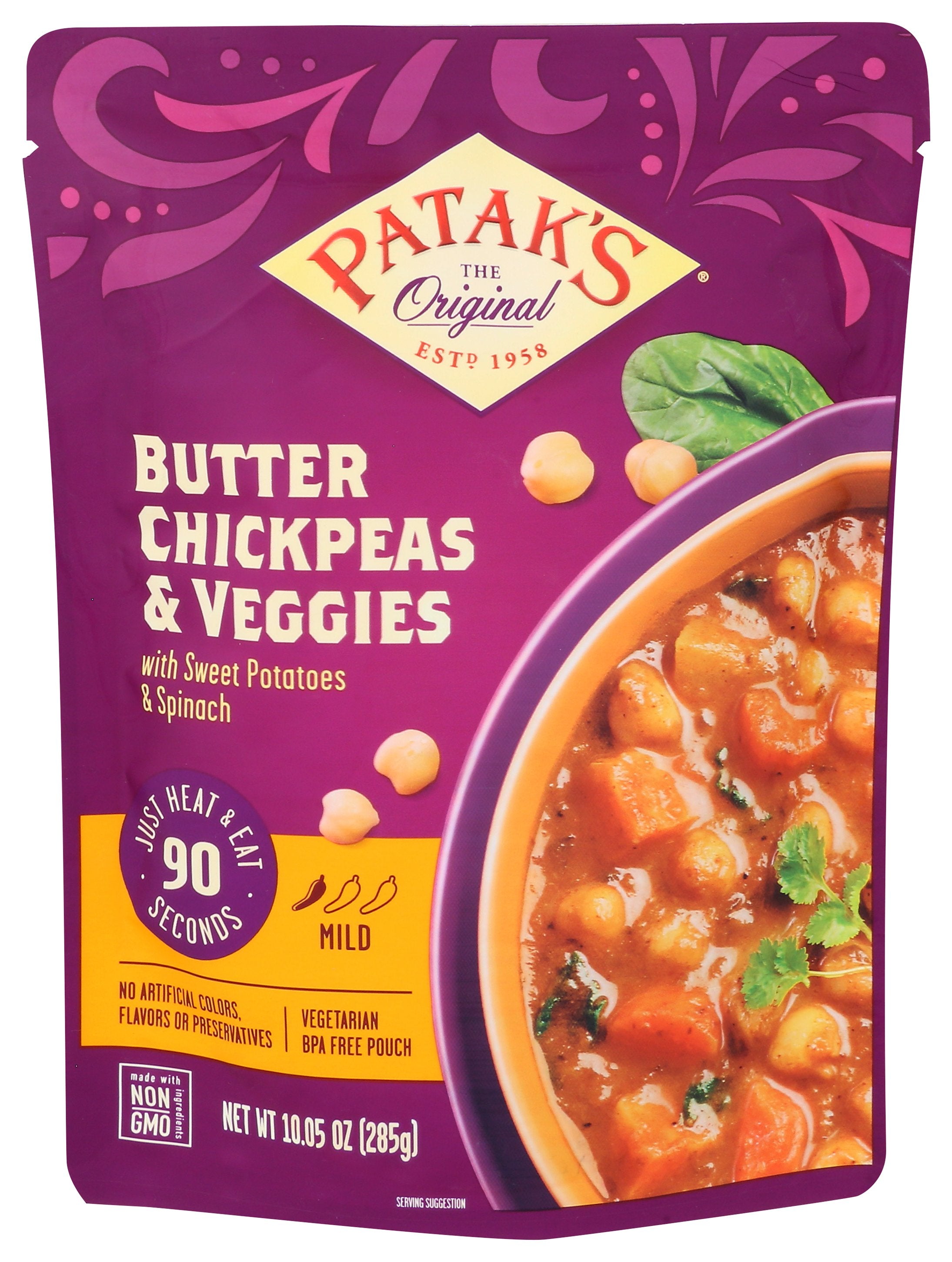 PATAKS MEAL RTE BUTTER CHICKPEA - Case of 6