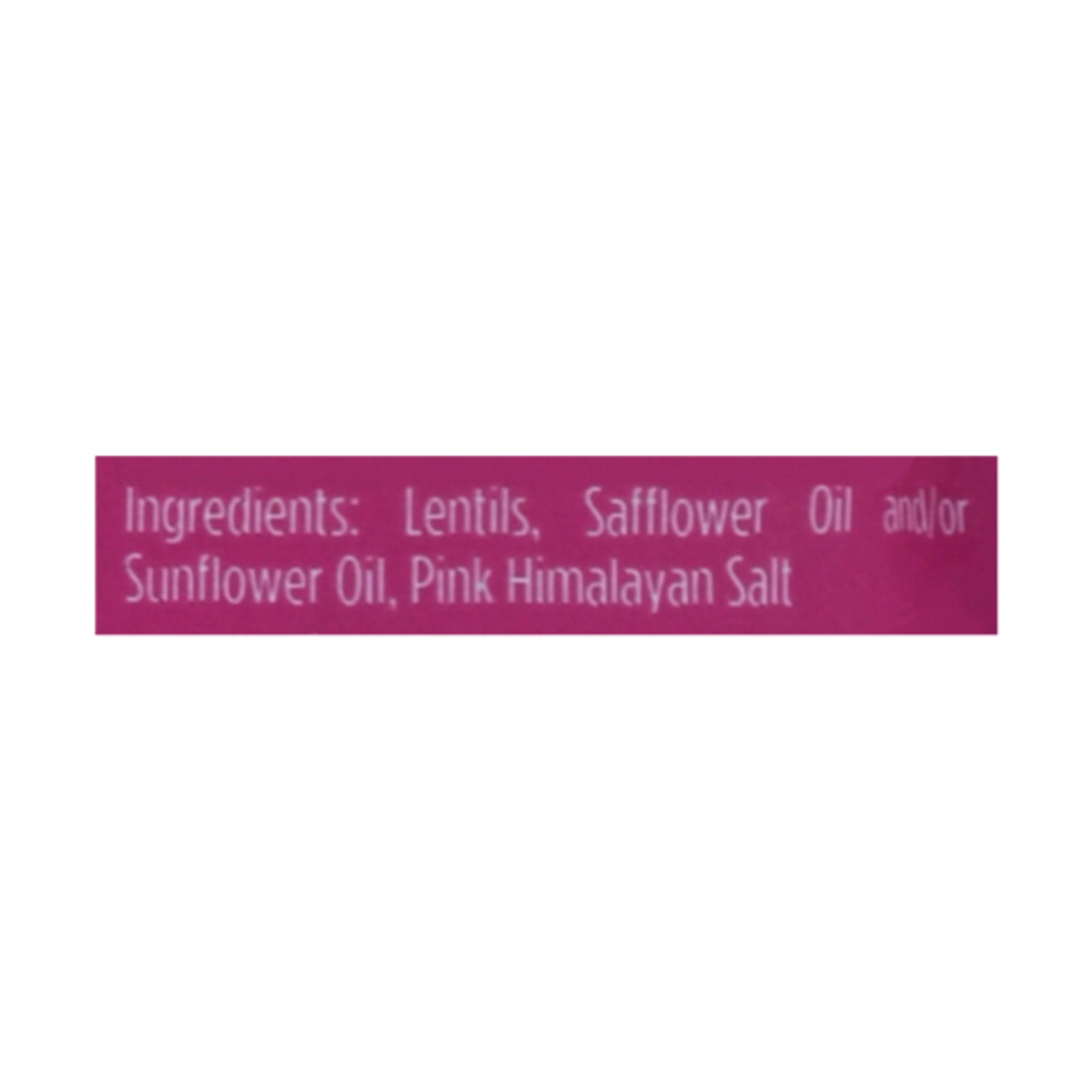 Seapoint Farms - Lentil Snack Himalayan Salt - Case of 12-5 OZ