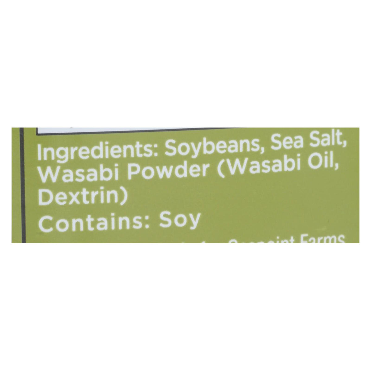 Seapoint Farms Dry Roasted Edamame - Spicy Wasabi - Case of 12 - 3.5 oz.