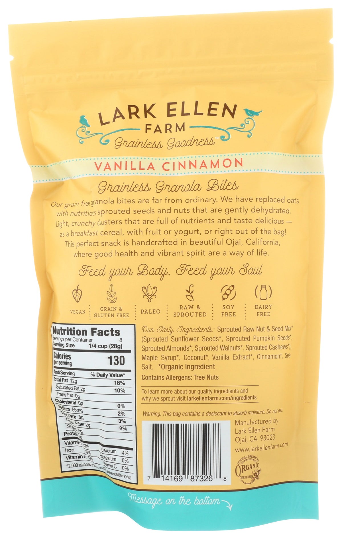 LARK ELLEN FARM GRANOLA BITES VANLA CNMN - Case of 6